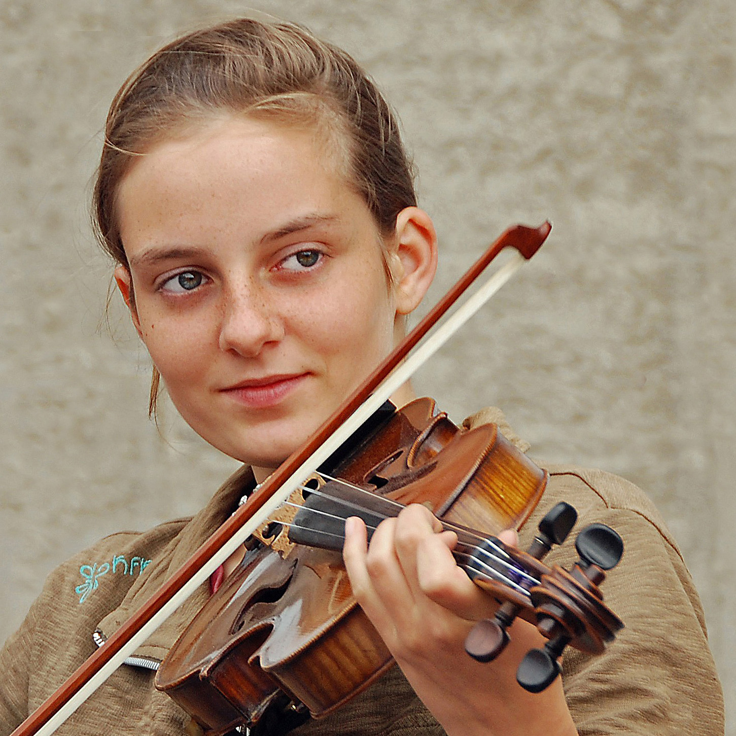 La violinista francese...