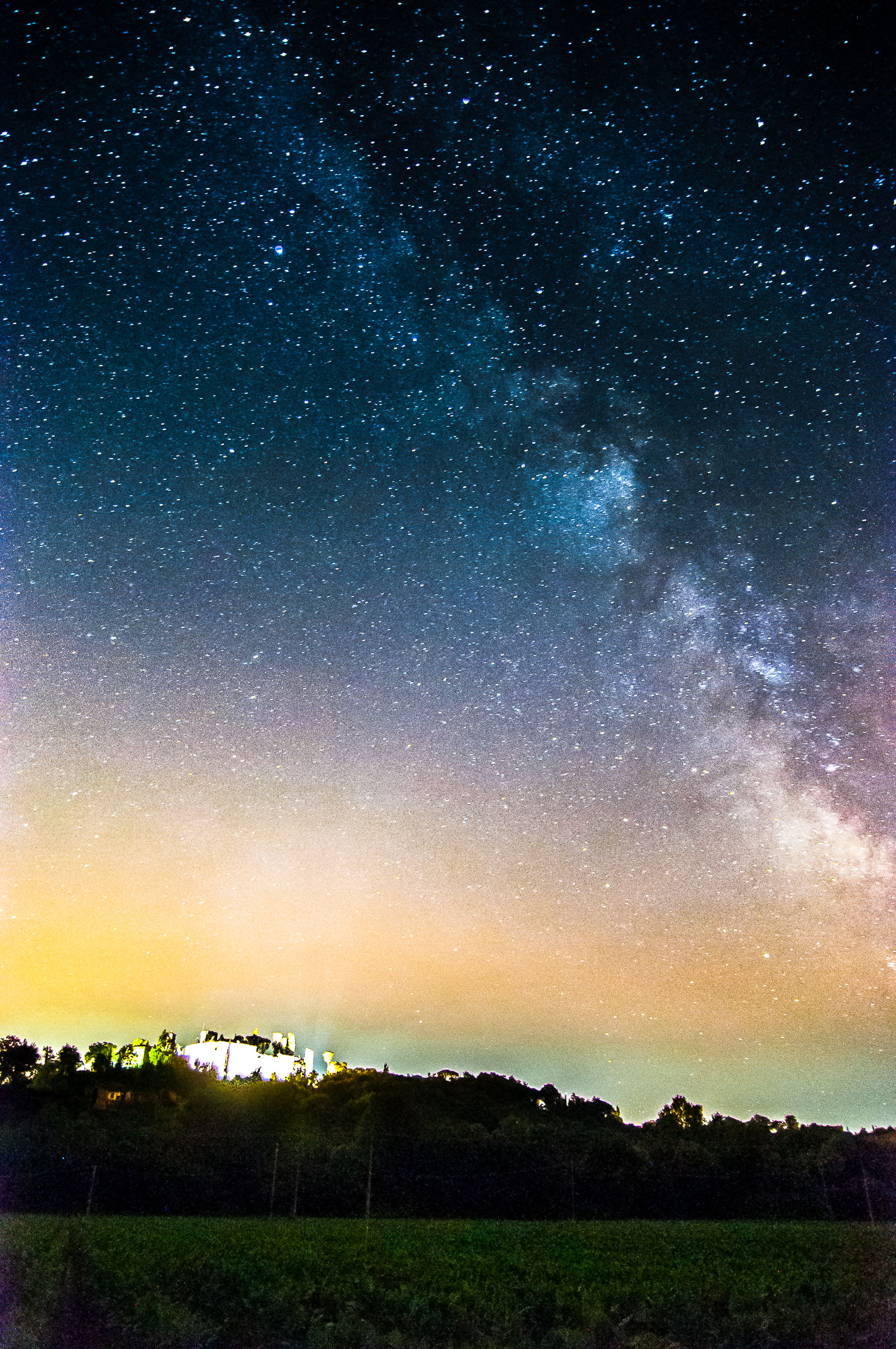 Castle Reschio Sutto the Milky Way...