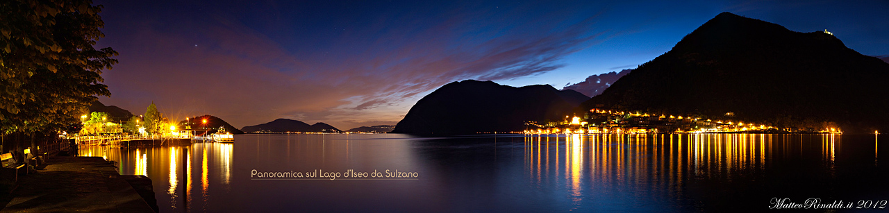 Overview night on Lake Iseo...
