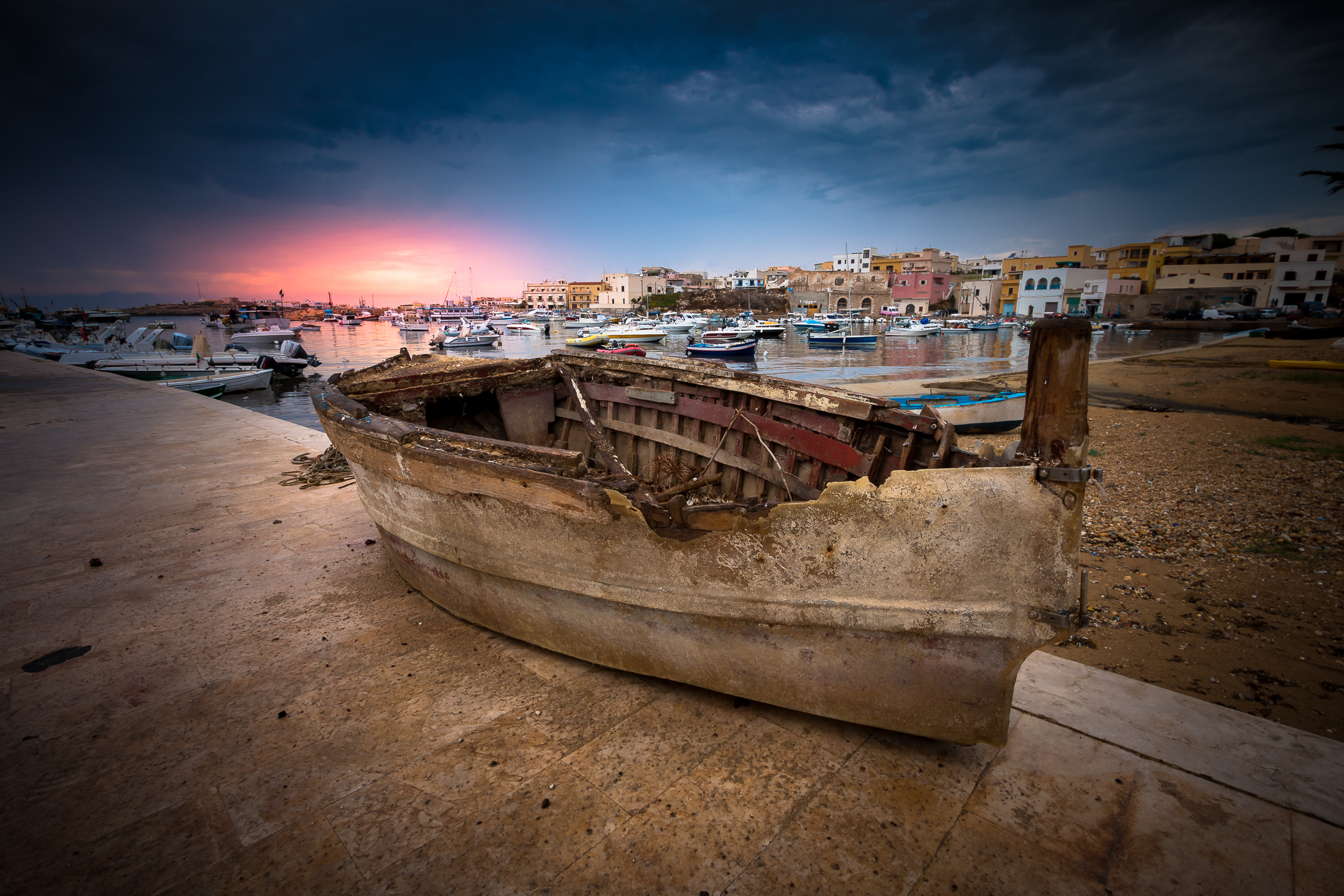 Lampedusa, the old port...