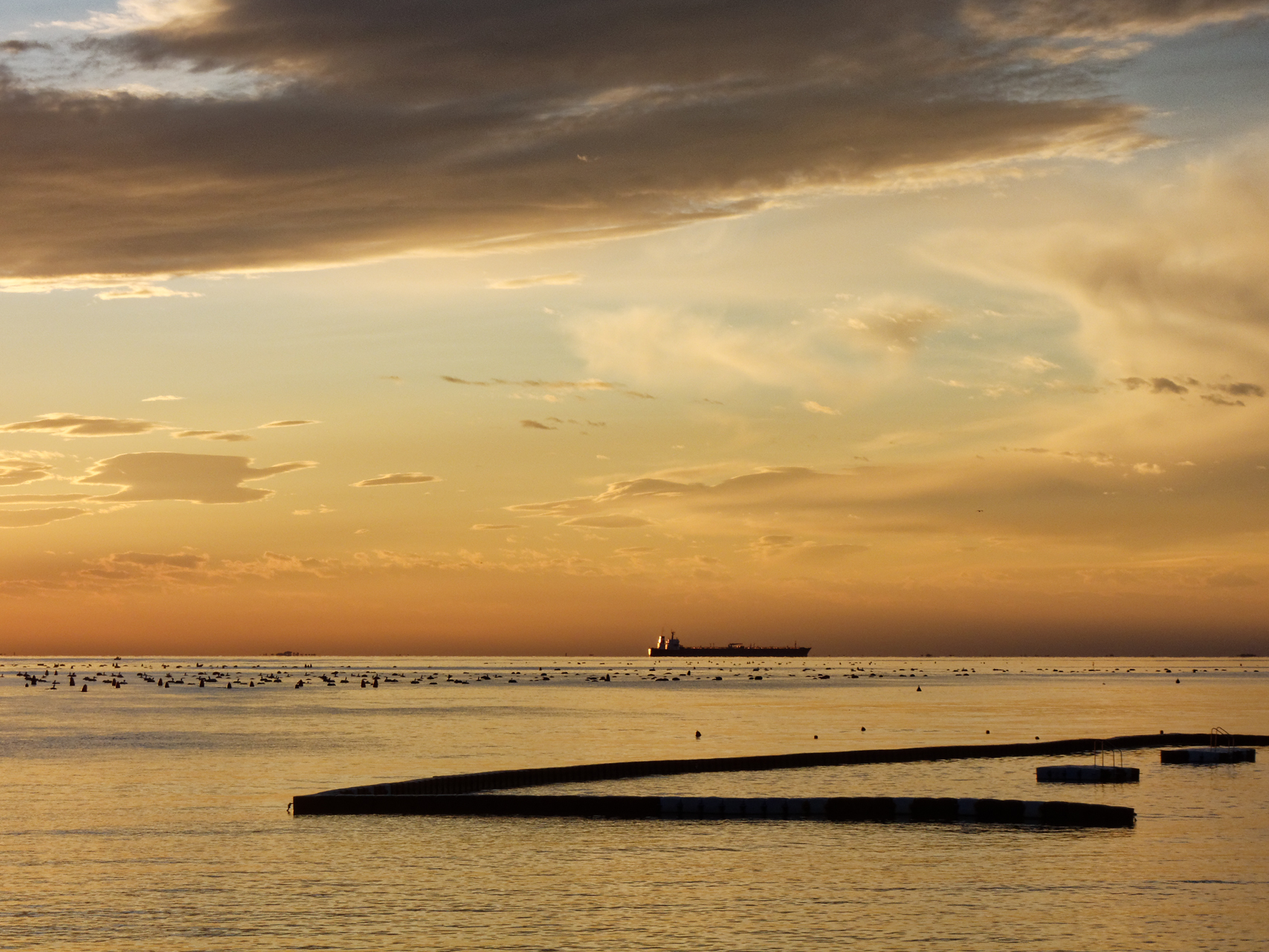 Sunset by the sea...