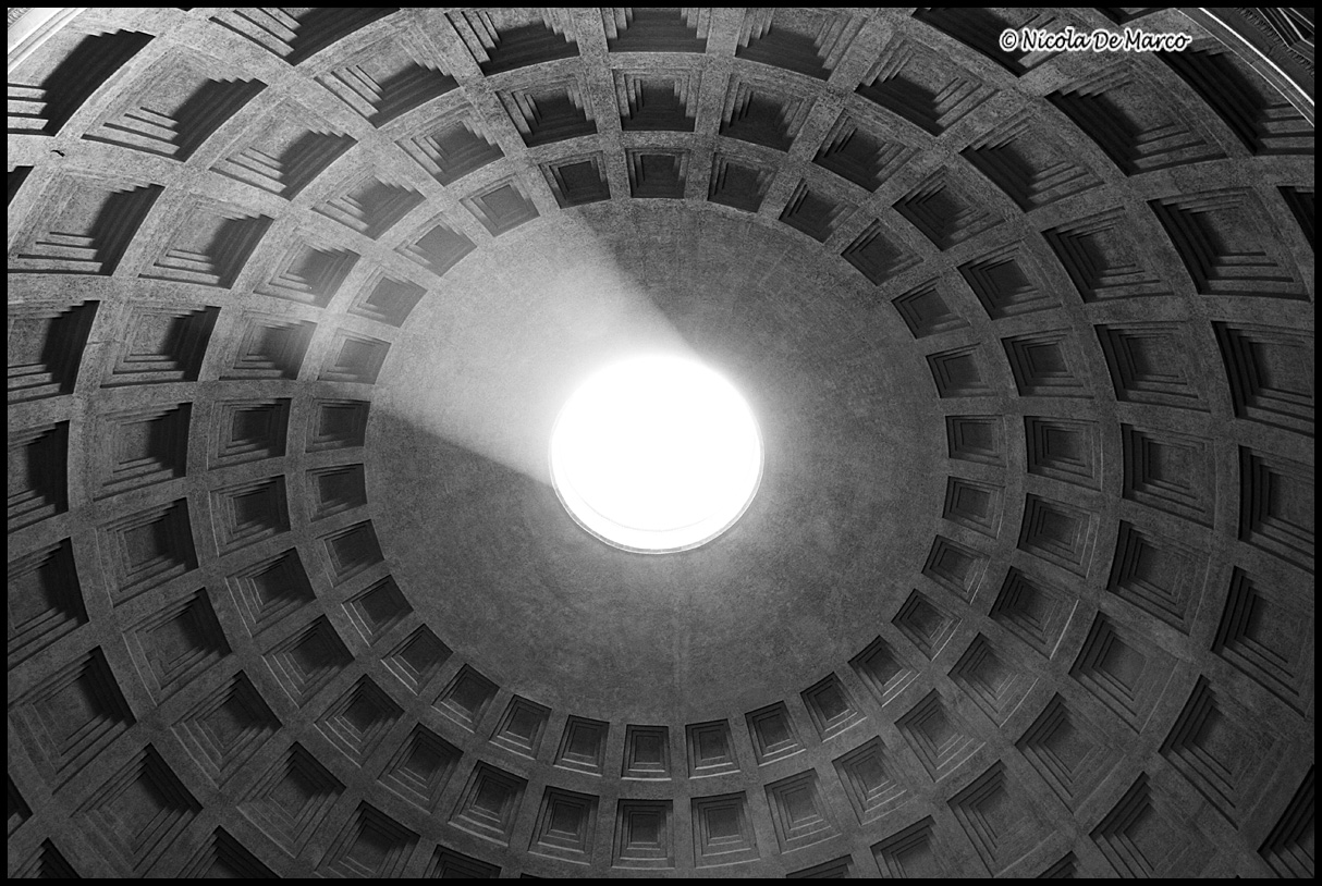 Pantheon of Rome B & W...
