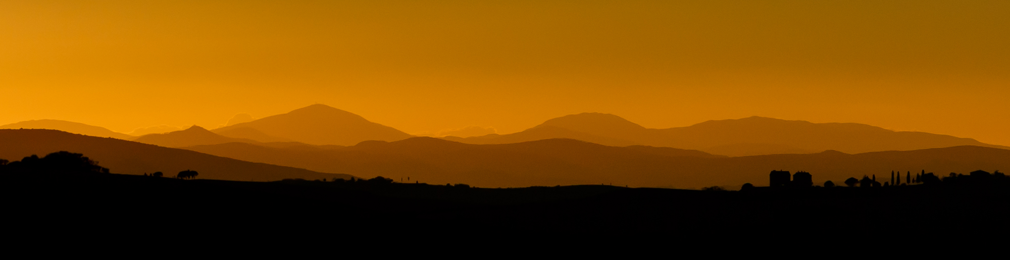 silhouette - Val d'Orcia...