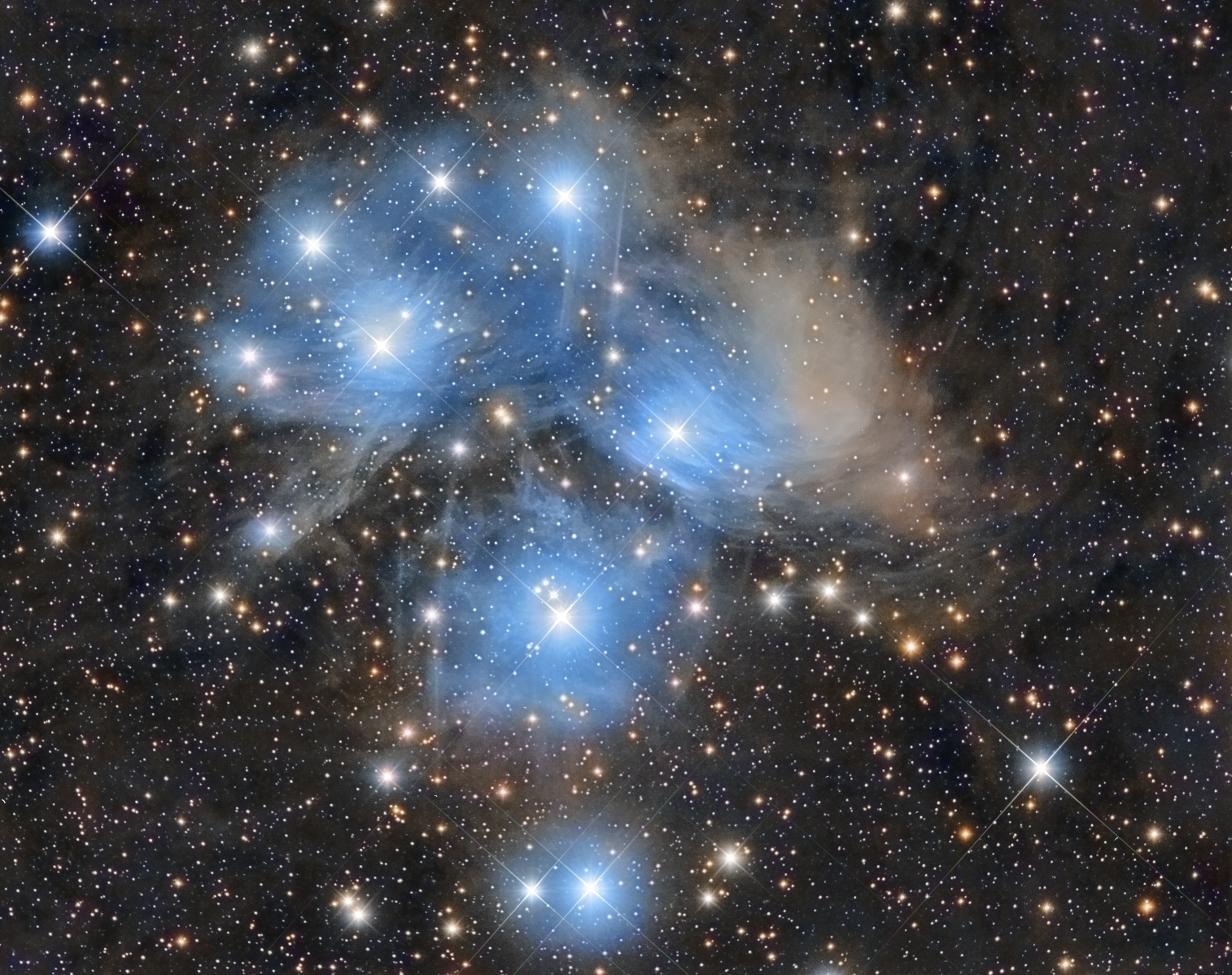 Pleiades Star Cluster. 