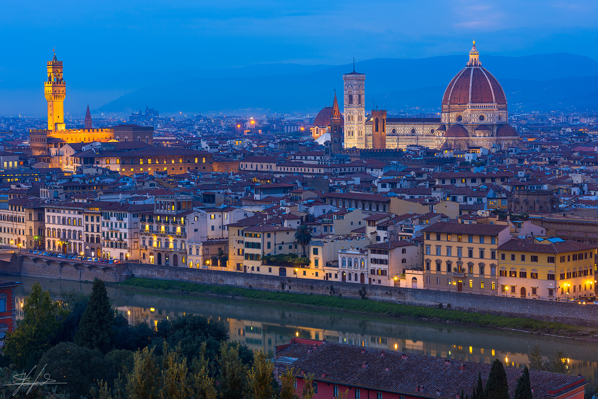 Florence - the blue hour...