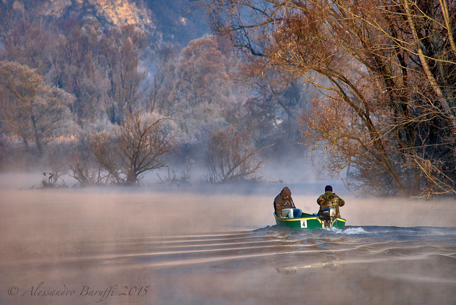 By boat...