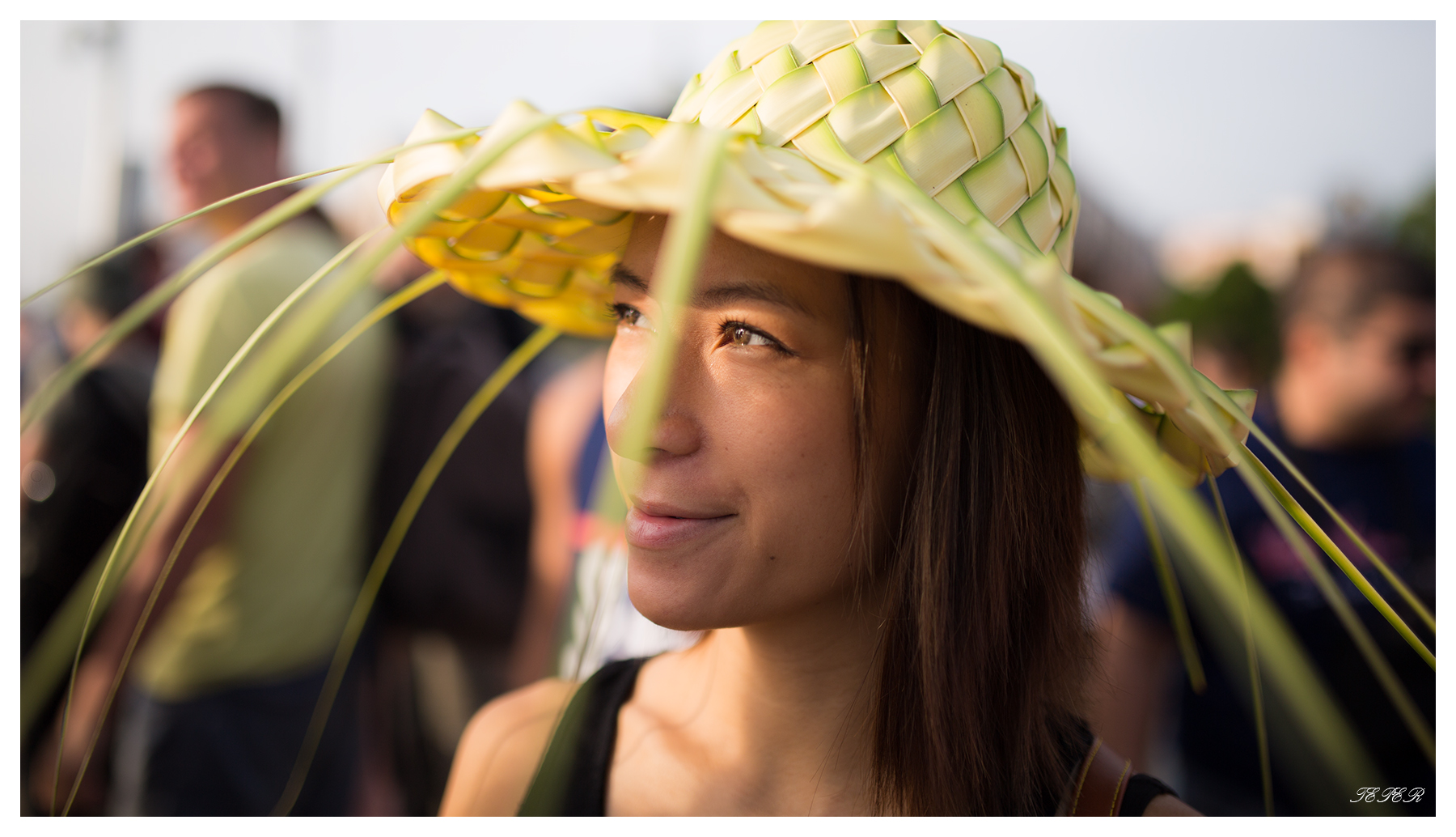 Vanessa in a funny hat...