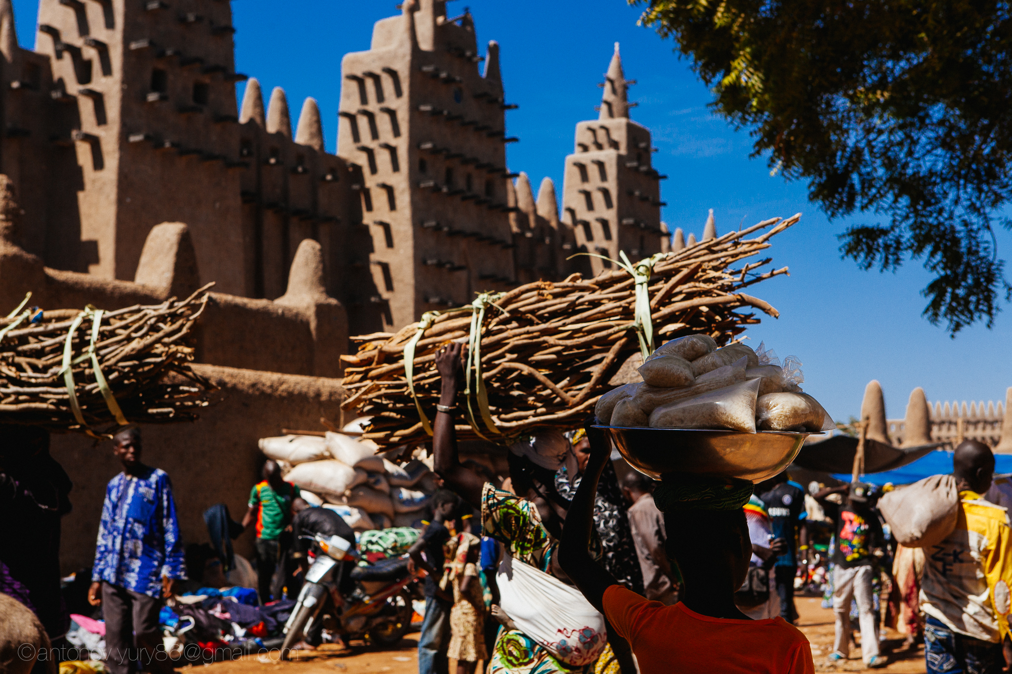 Grande mercato in Djenné, in Mali...