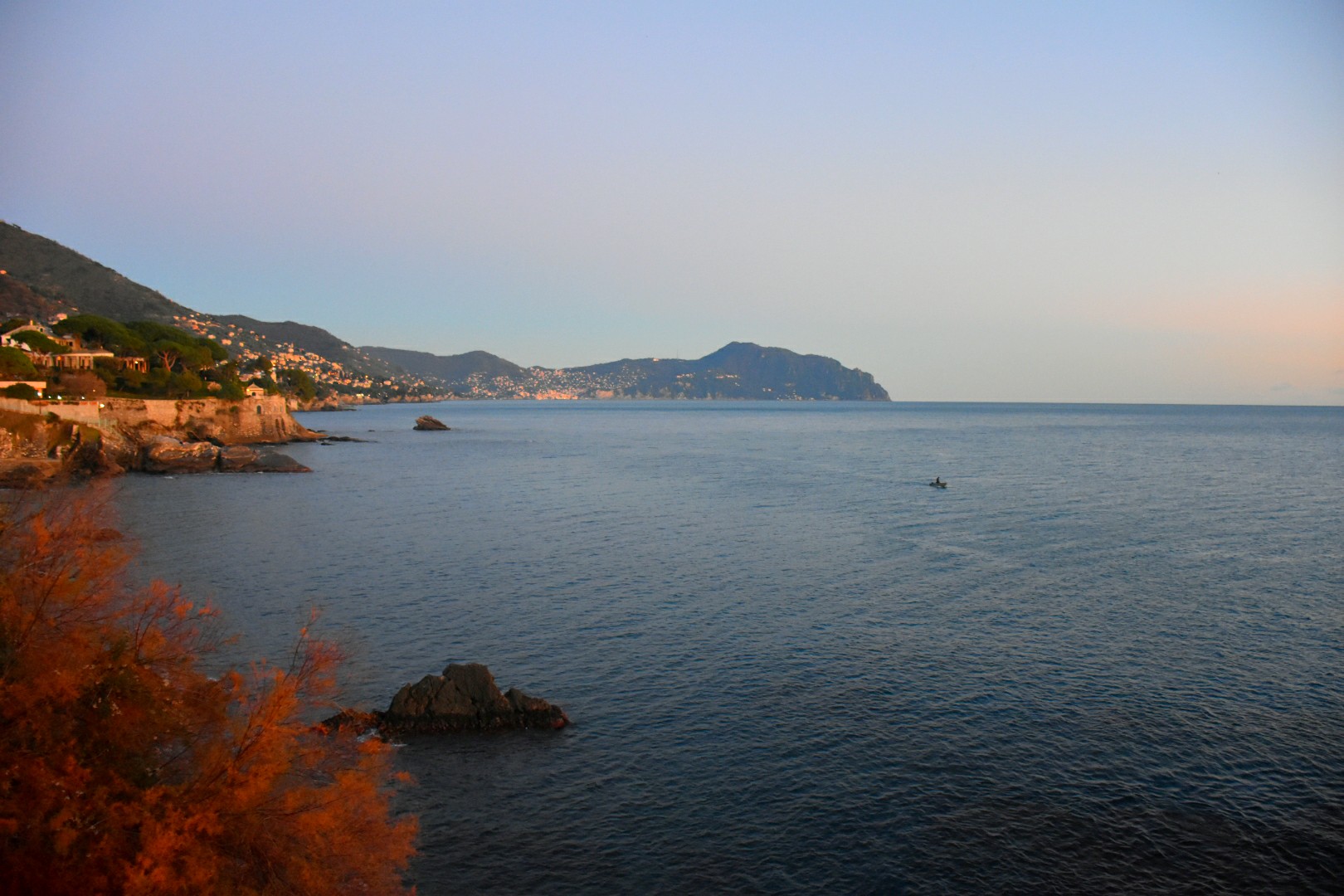 View from the promenade in Nervi...