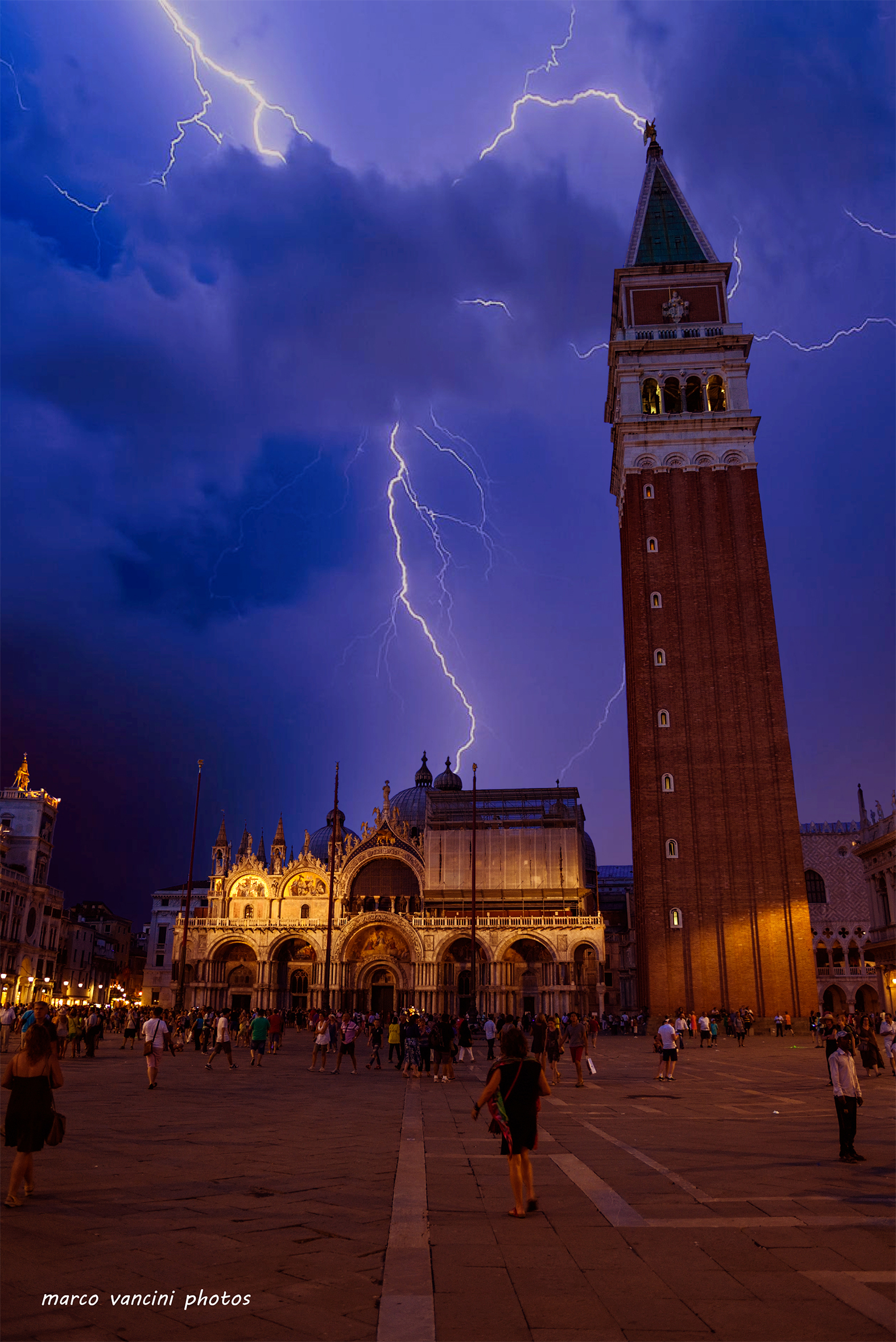 Lightning moments of San Marco in Venice...