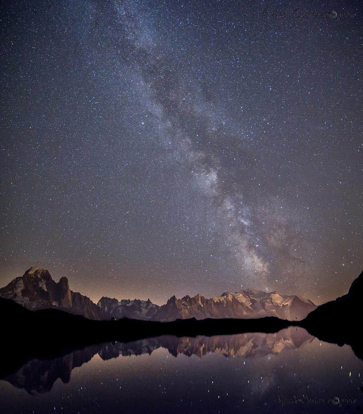 milky way of Mont Blanc chain...