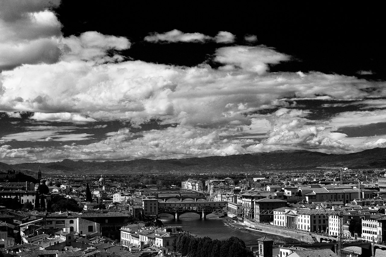 Florence and the clouds...
