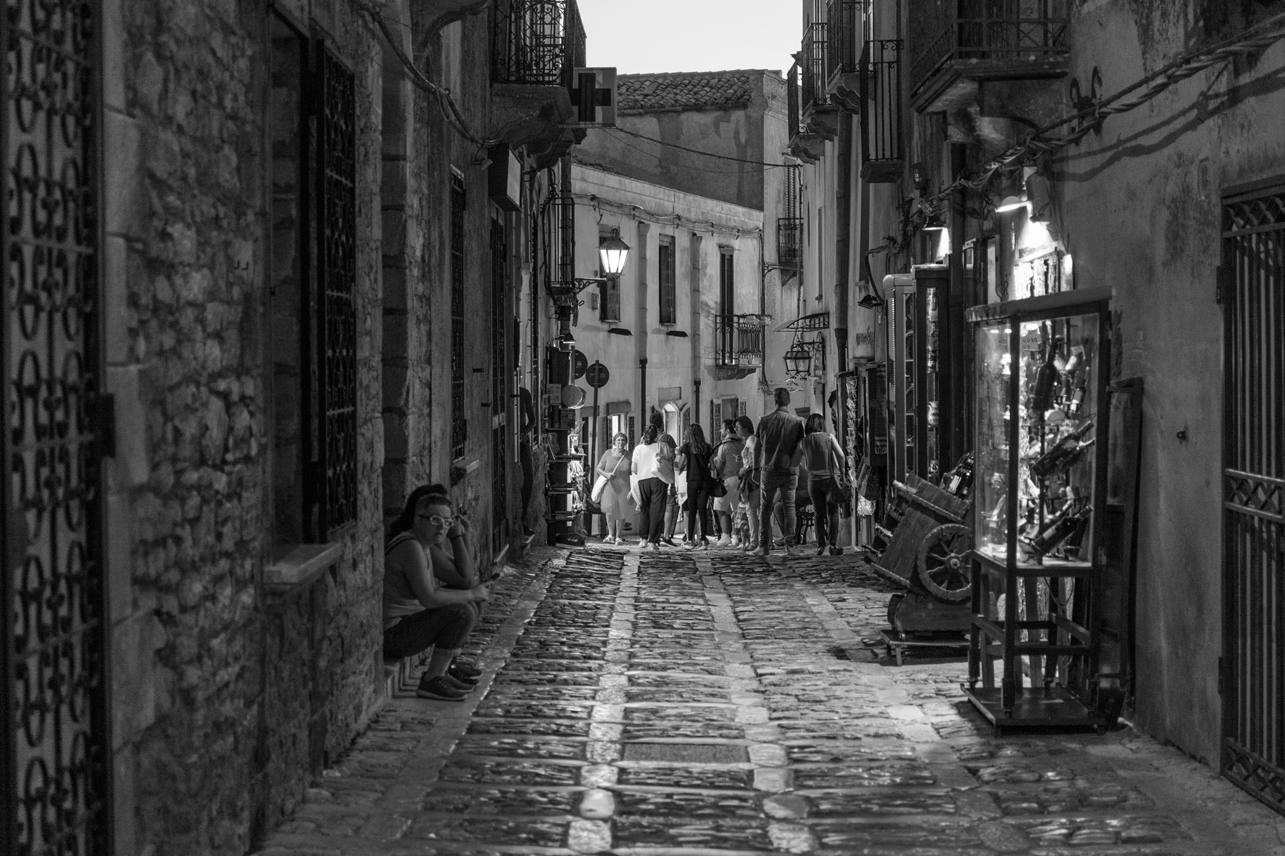 In the streets of Erice...