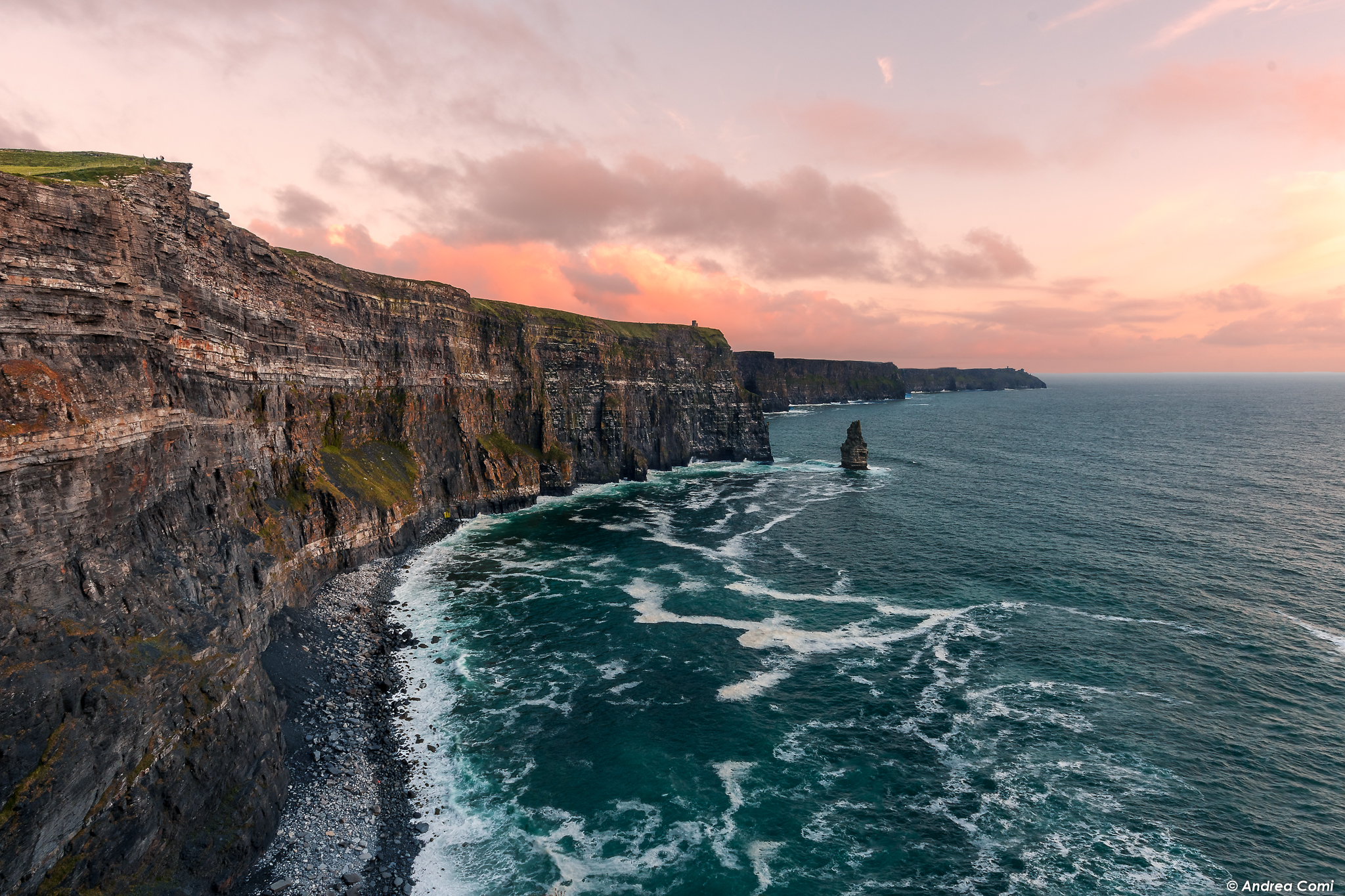 Sunset at the Cliff of Moher...