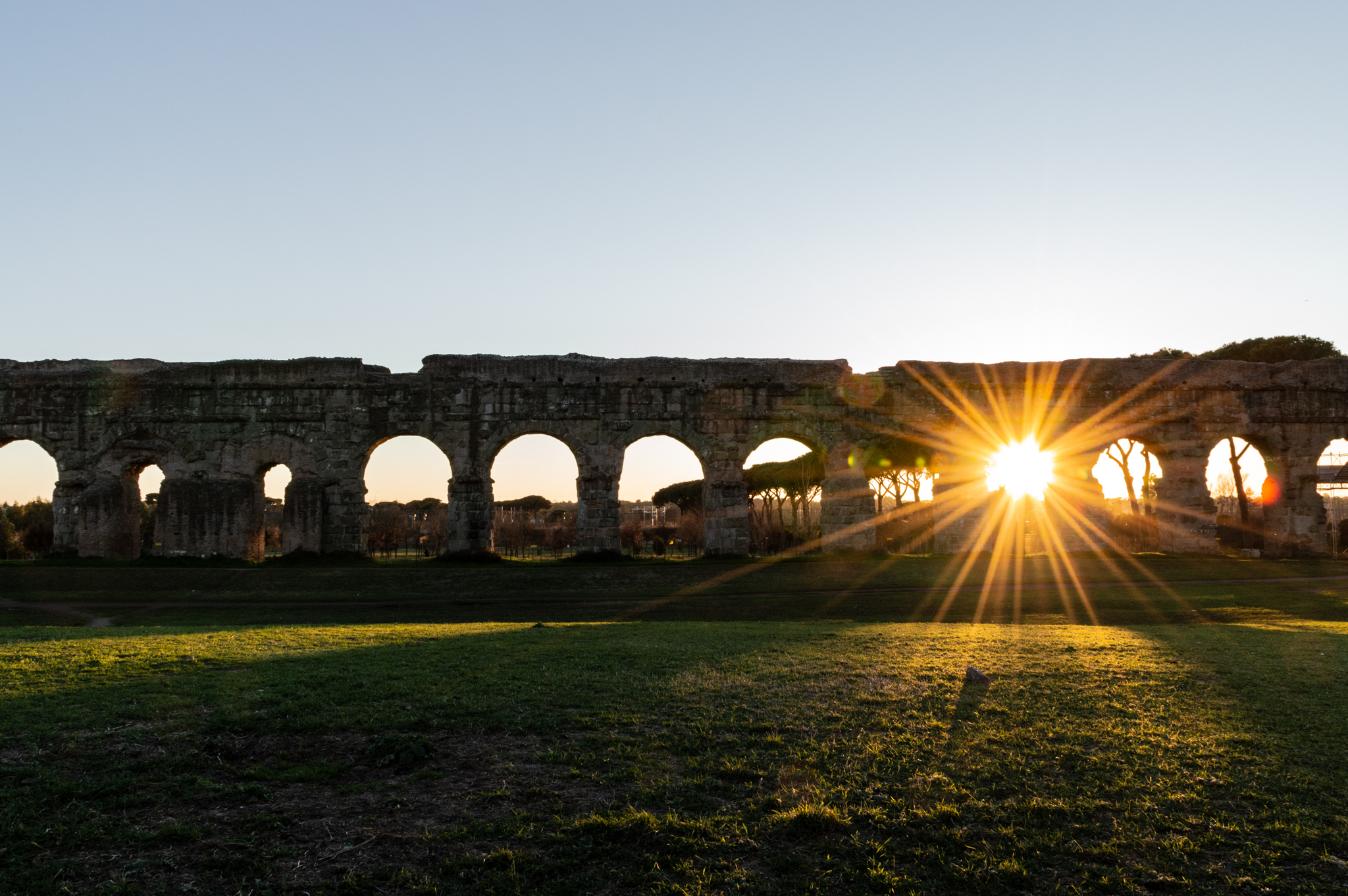 Warm Sun, park of the aqueducts-Rome...