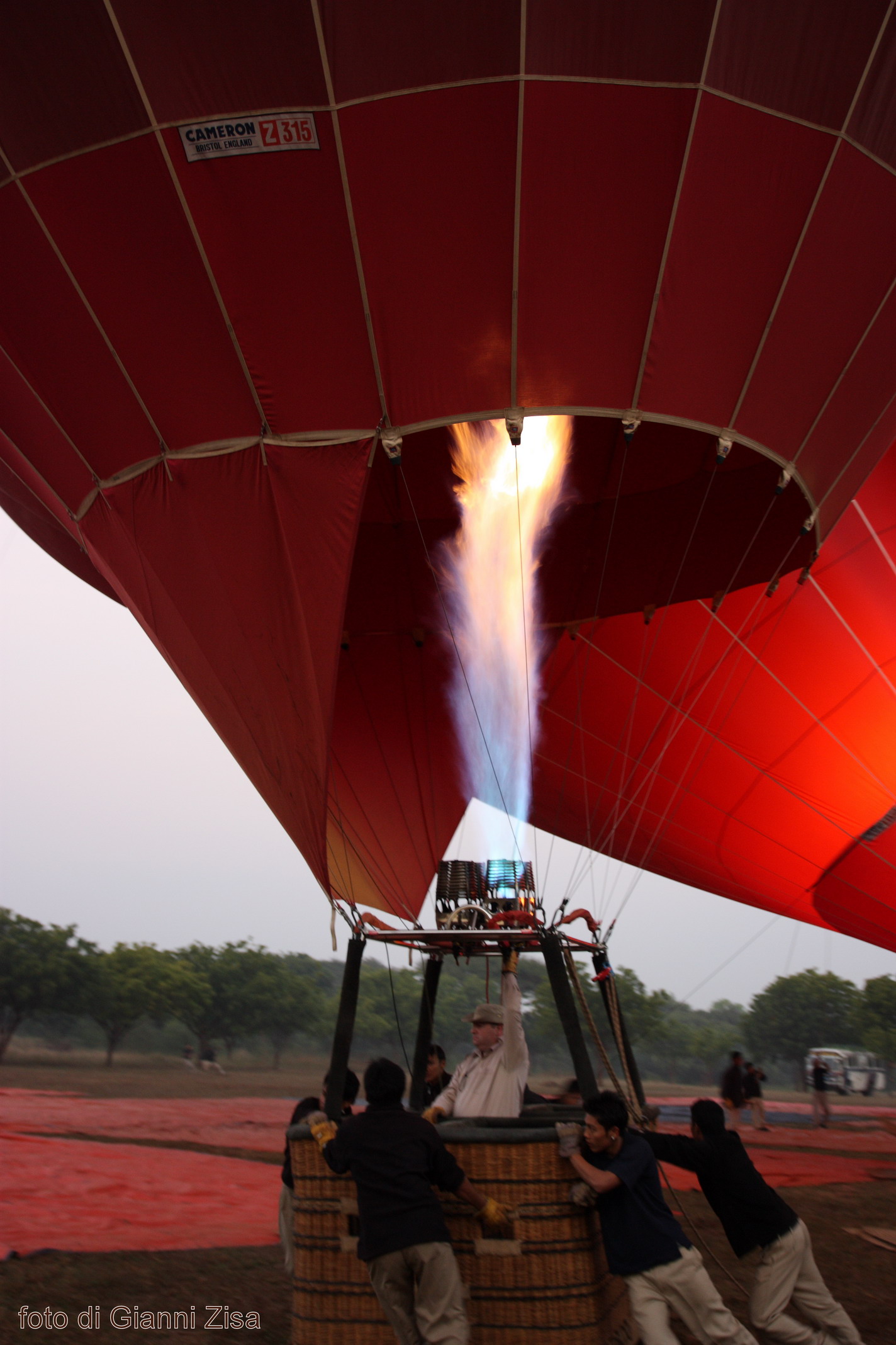 Hot-air balloon...