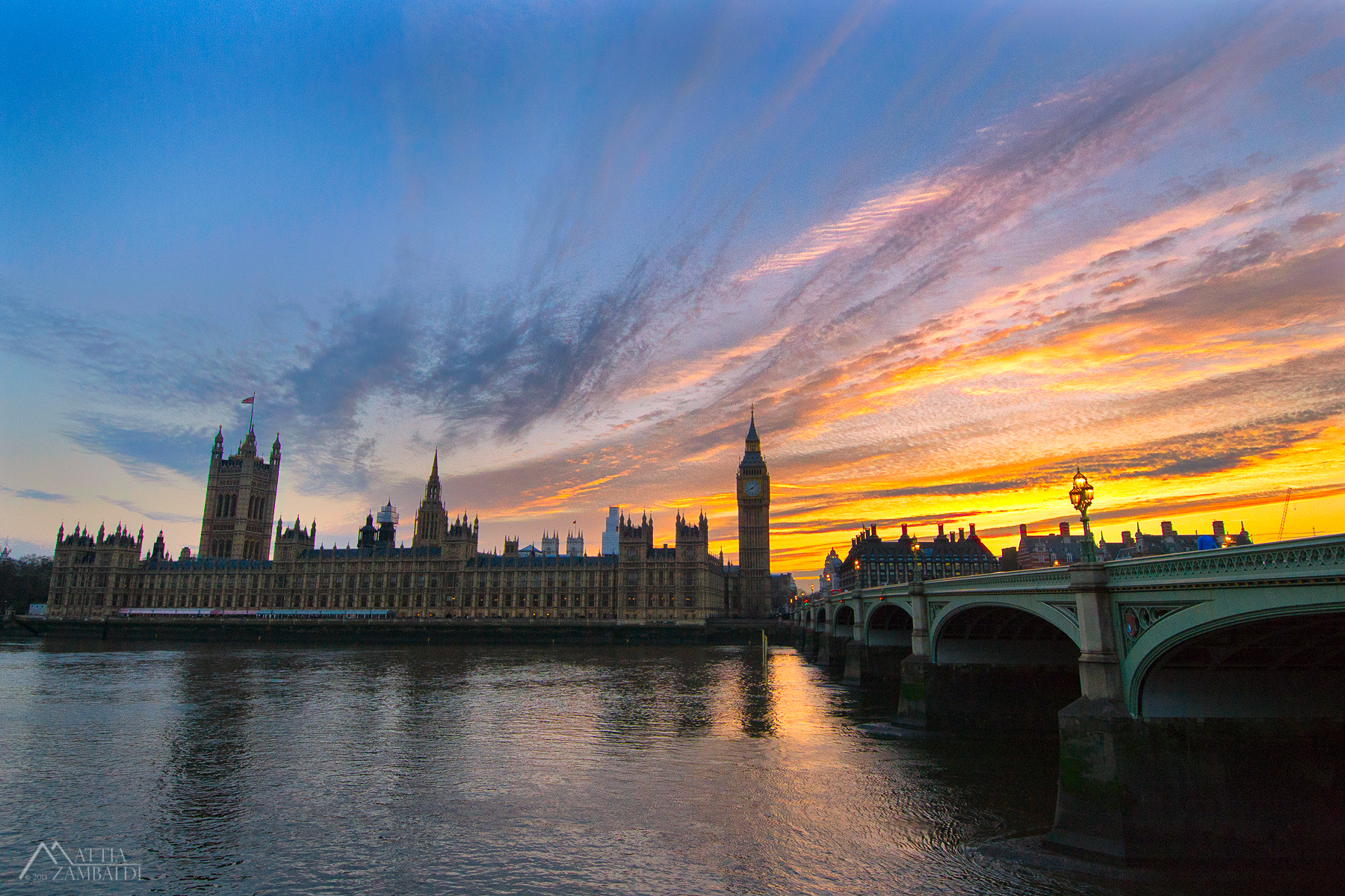 Westminster sunset...