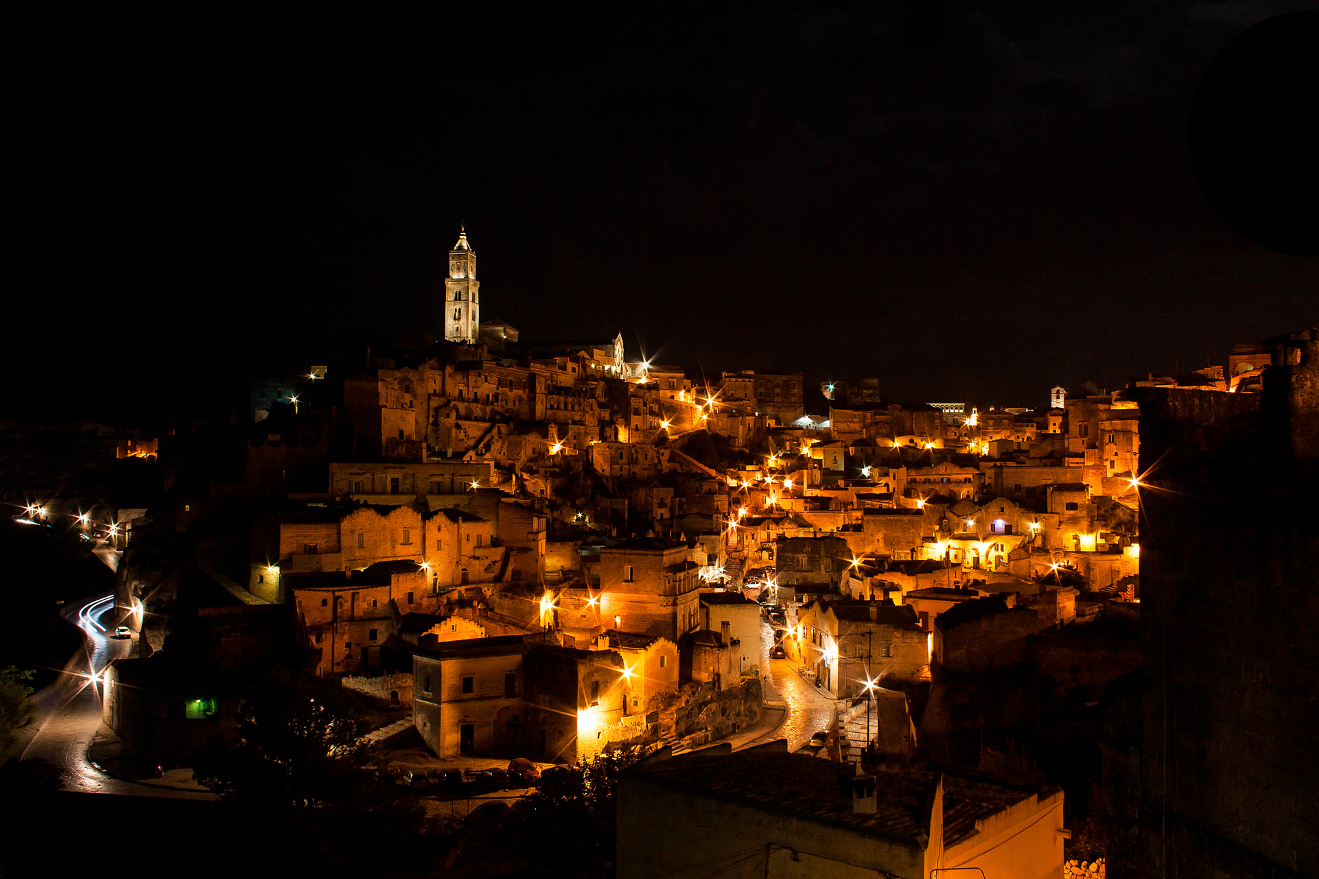 In the evening in Matera...