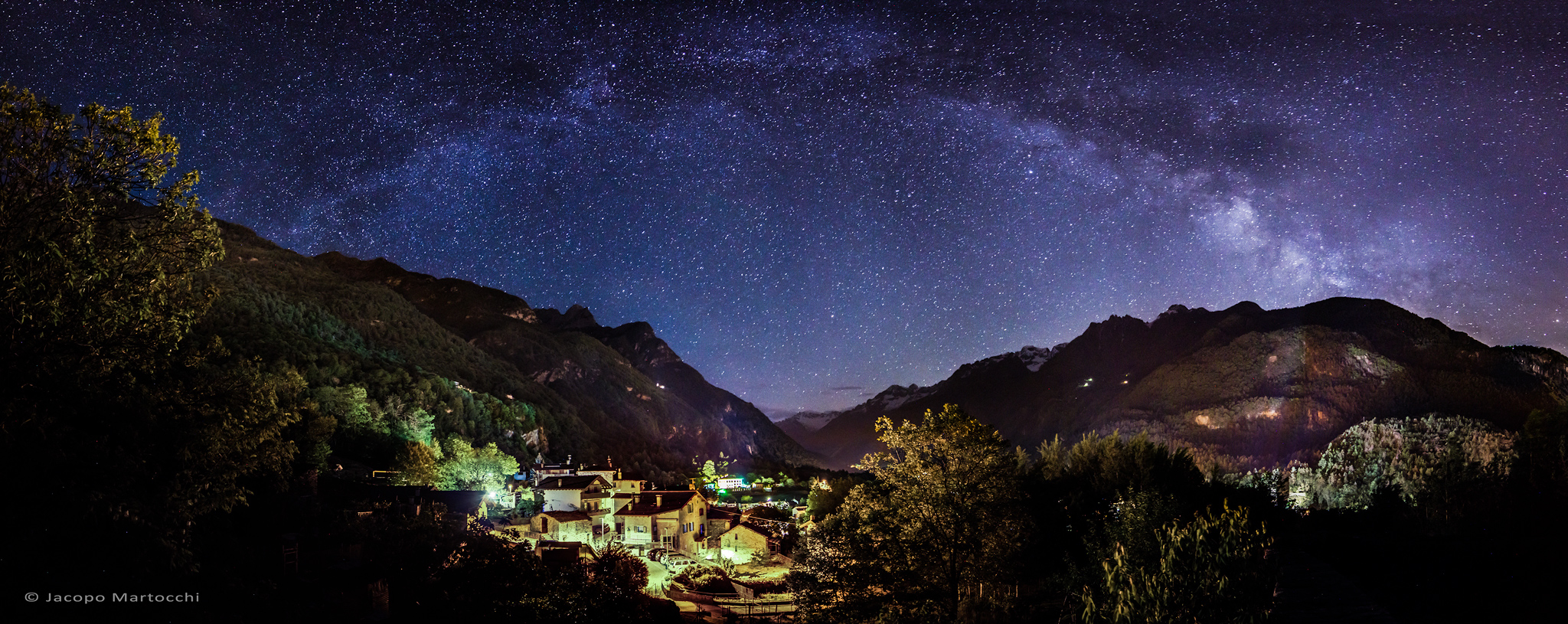 Val Bregaglia sotto la Via Lattea...