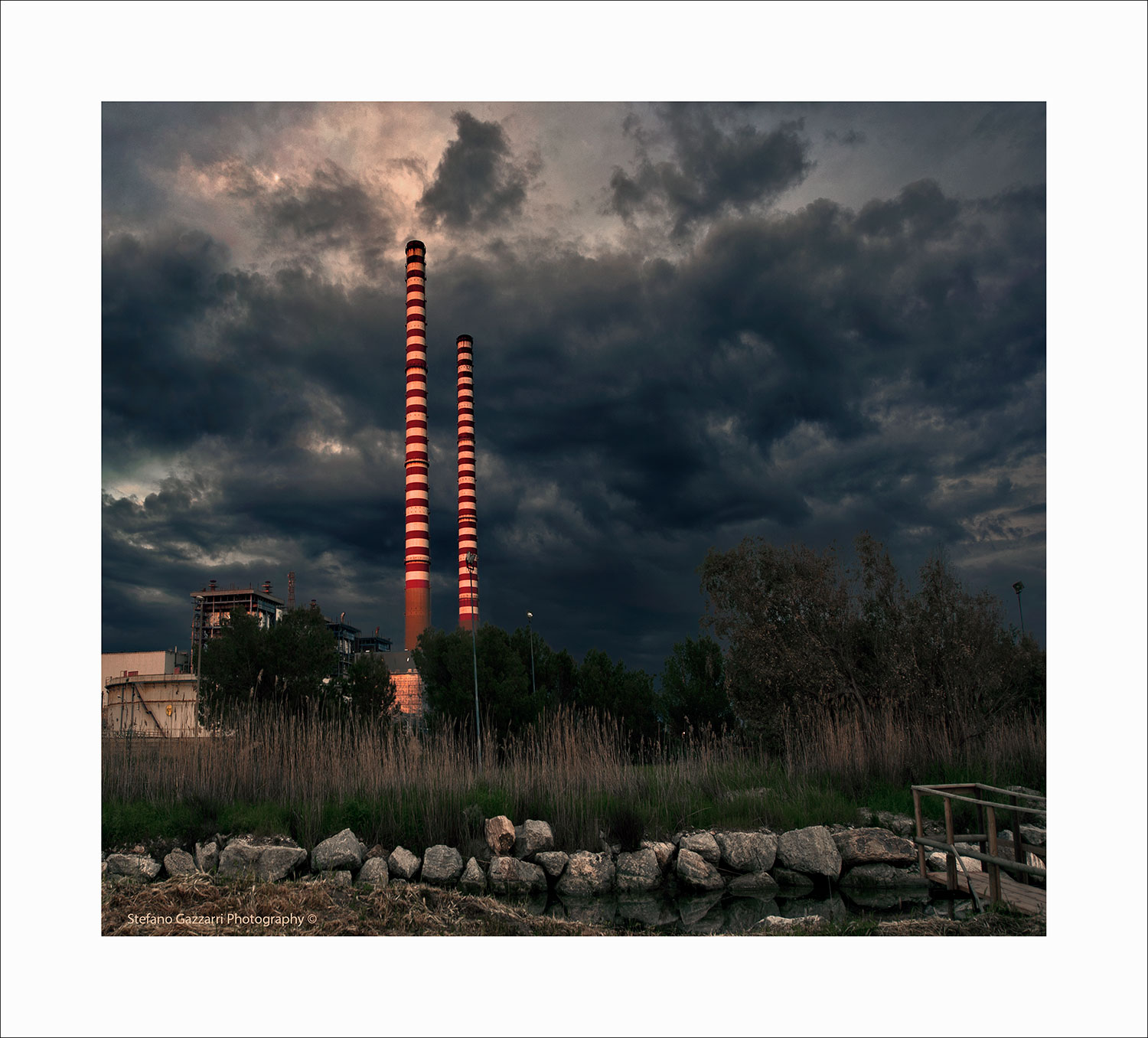 THE smokestacks and the Thunderstorm...