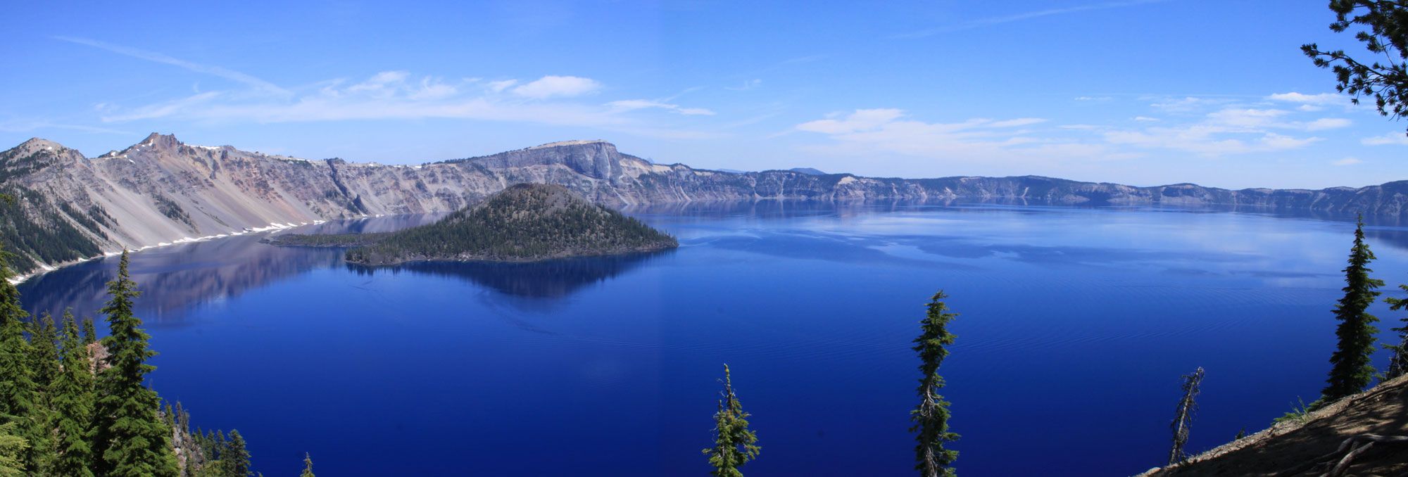Blue deep water , Crater Lake, Oregon...