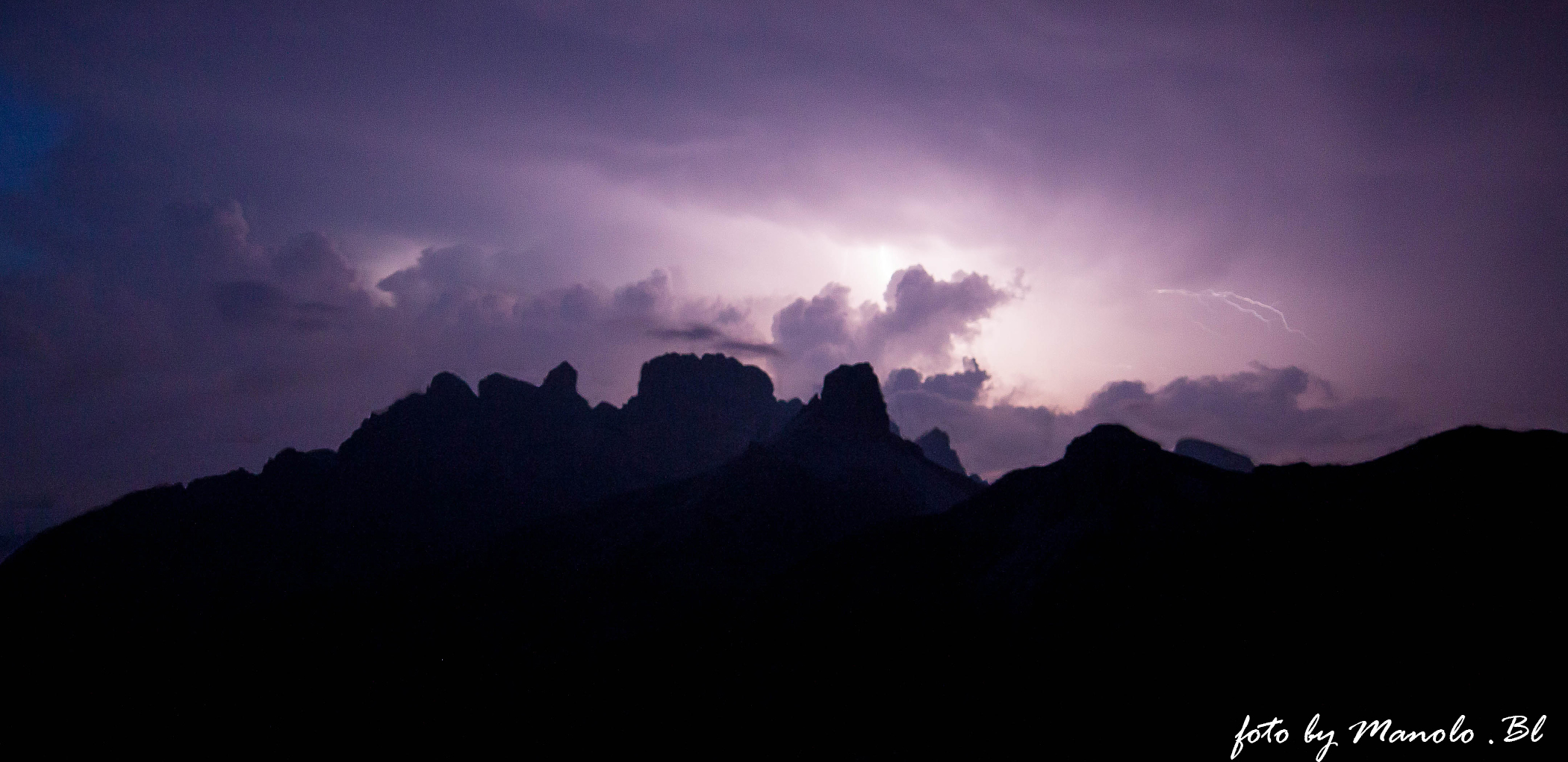 Storm in a Midsummer Night .. (Dolomites)...
