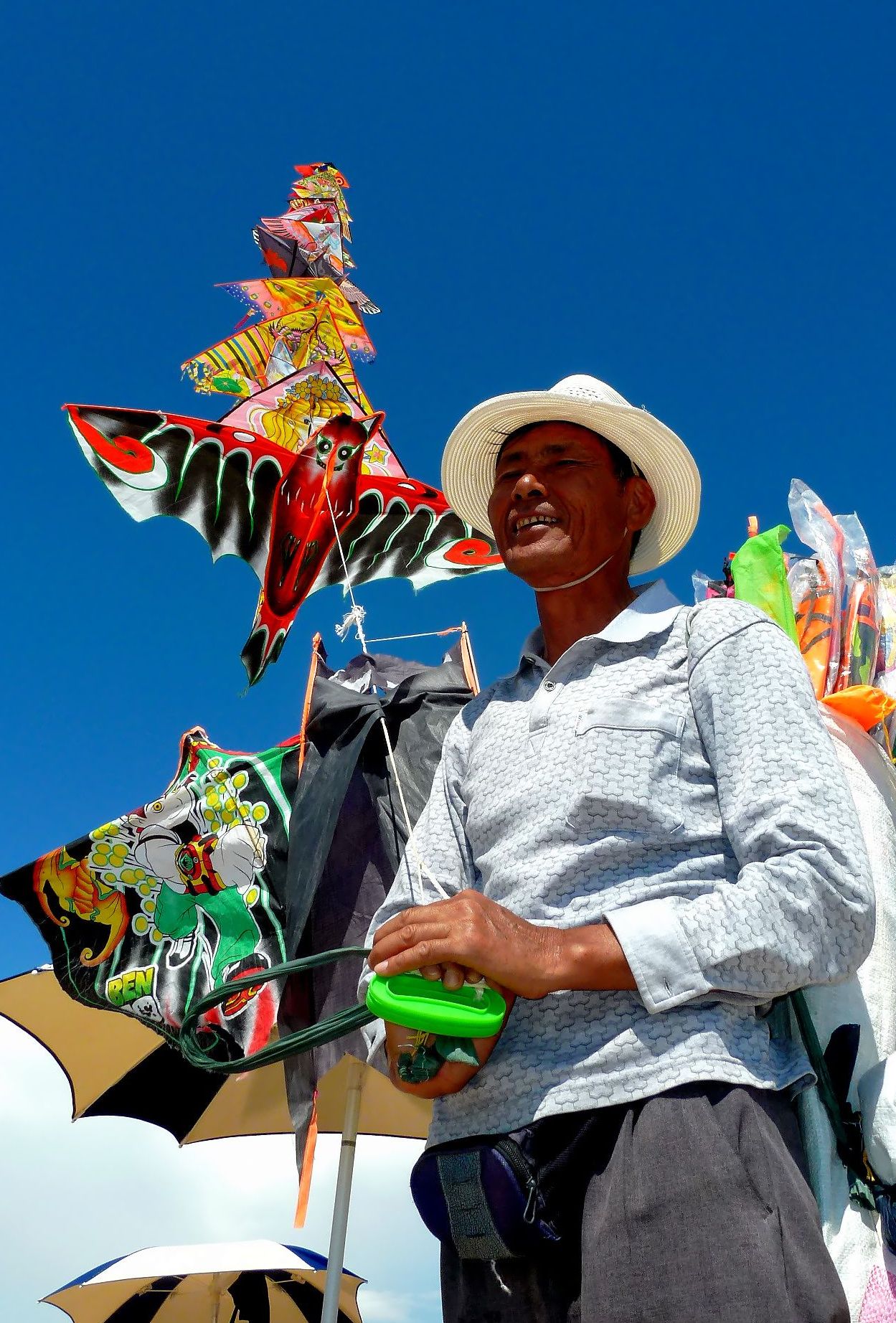 The seller of kites...