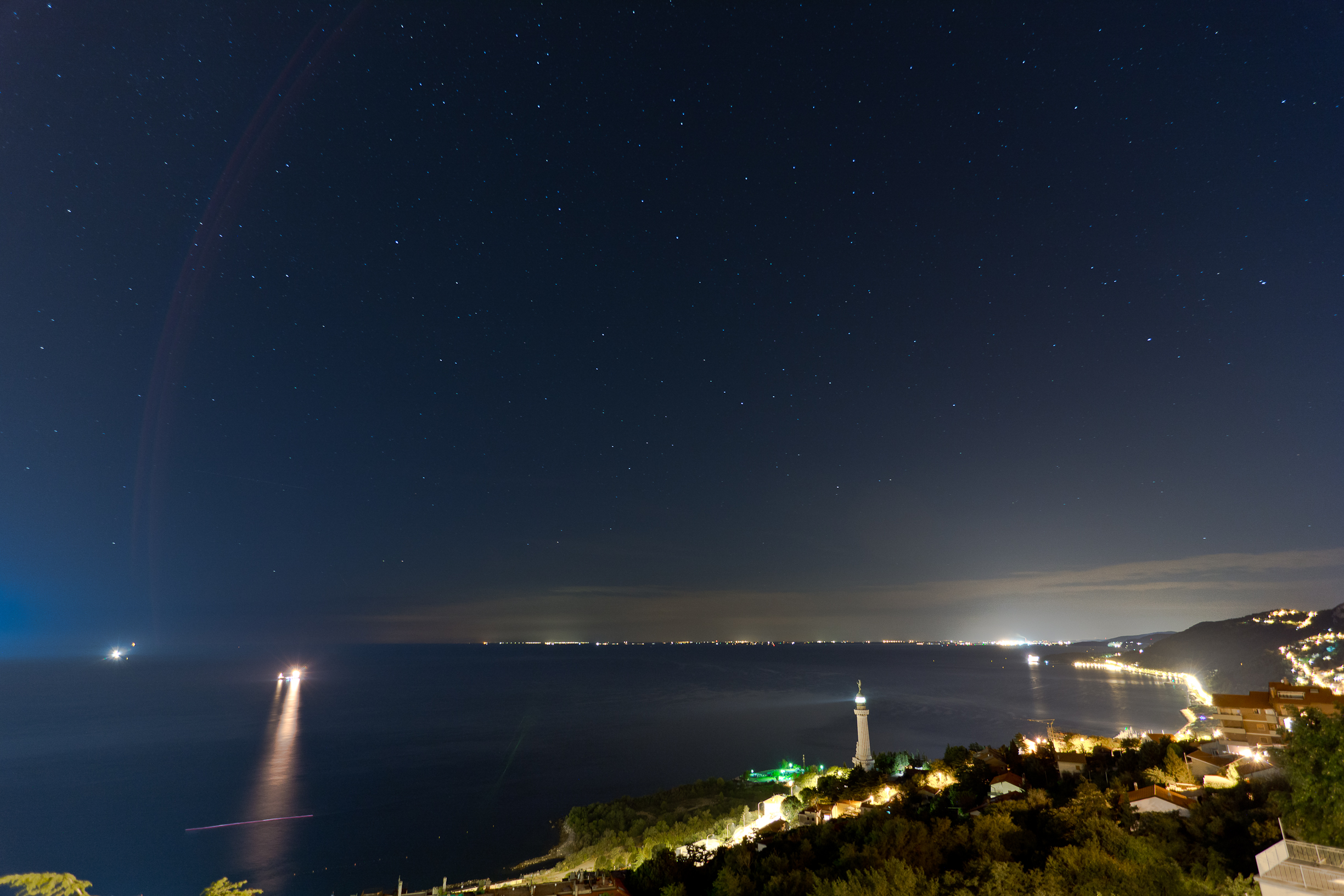 Trieste under the summer stars...