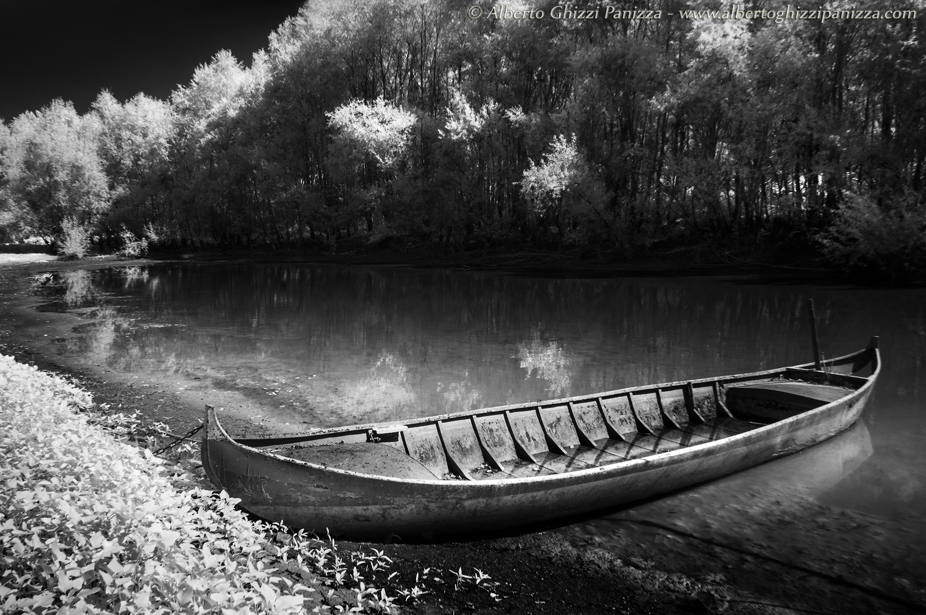 Boat in the flood plain...