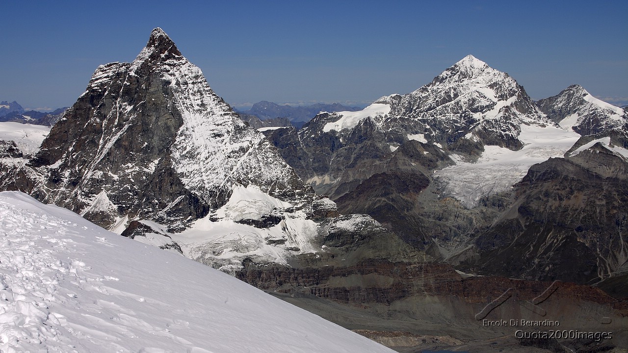 Matterhorn, Dent Blanche and Ober Gabelhorn...