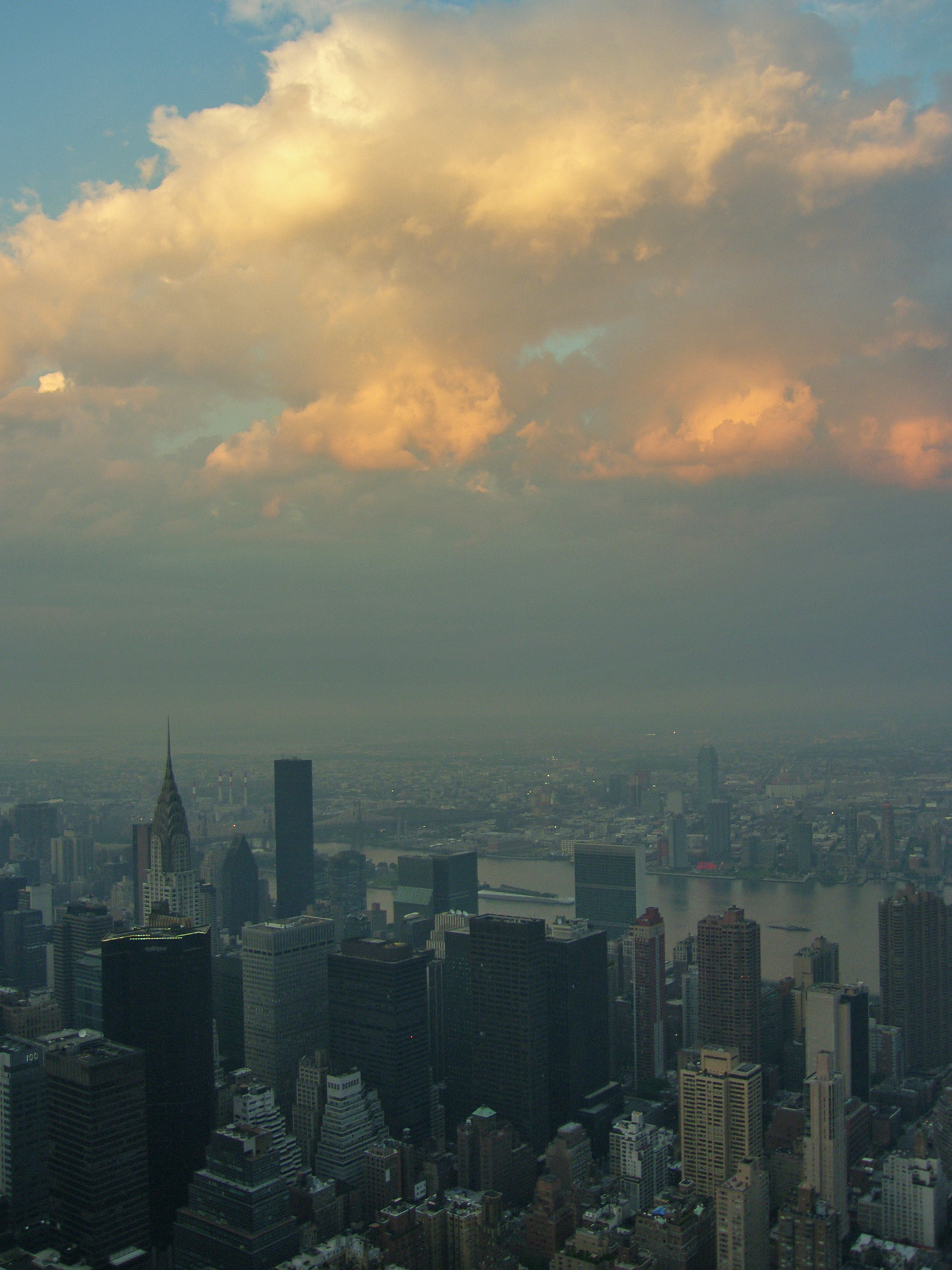 Golden clouds...
