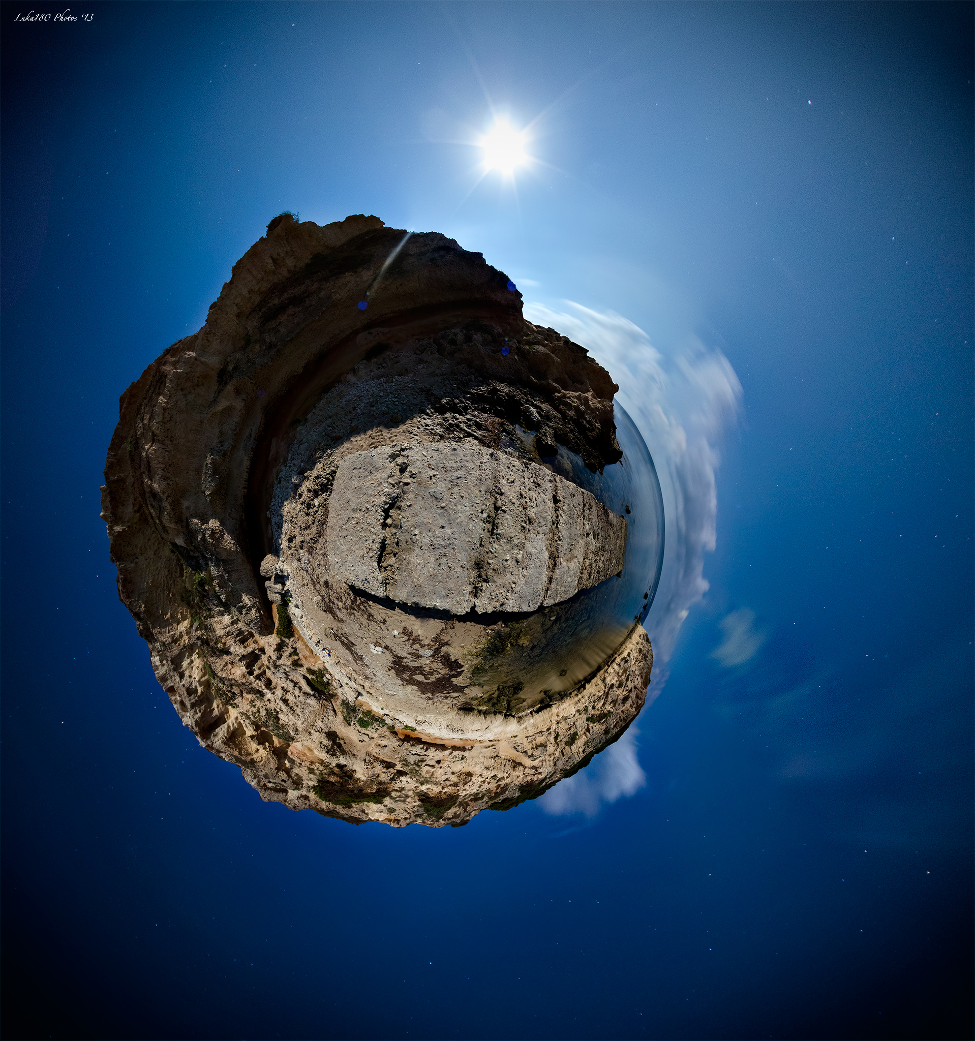 360 ° panorama of Capo Mannu...