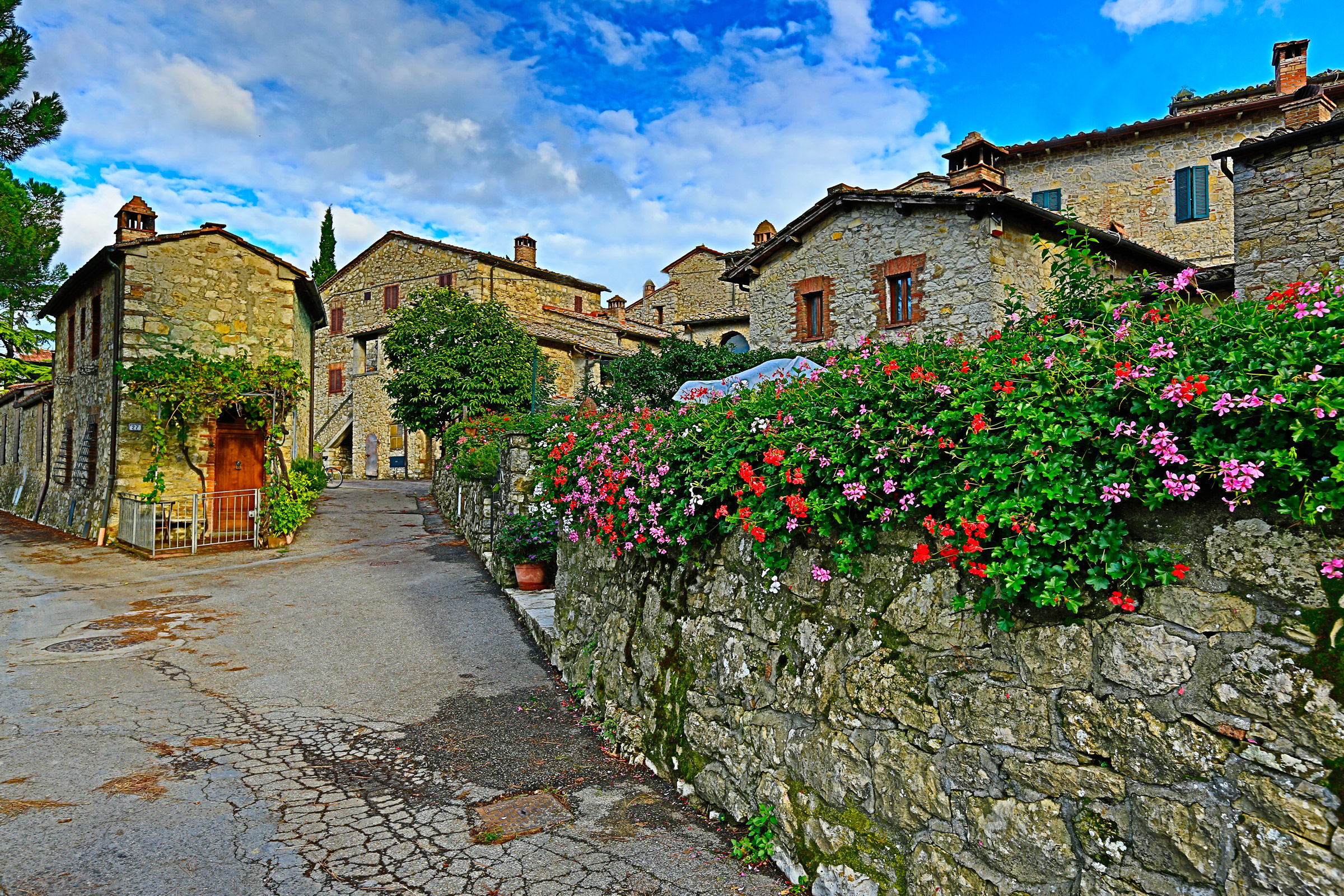 ancient Tuscan village...