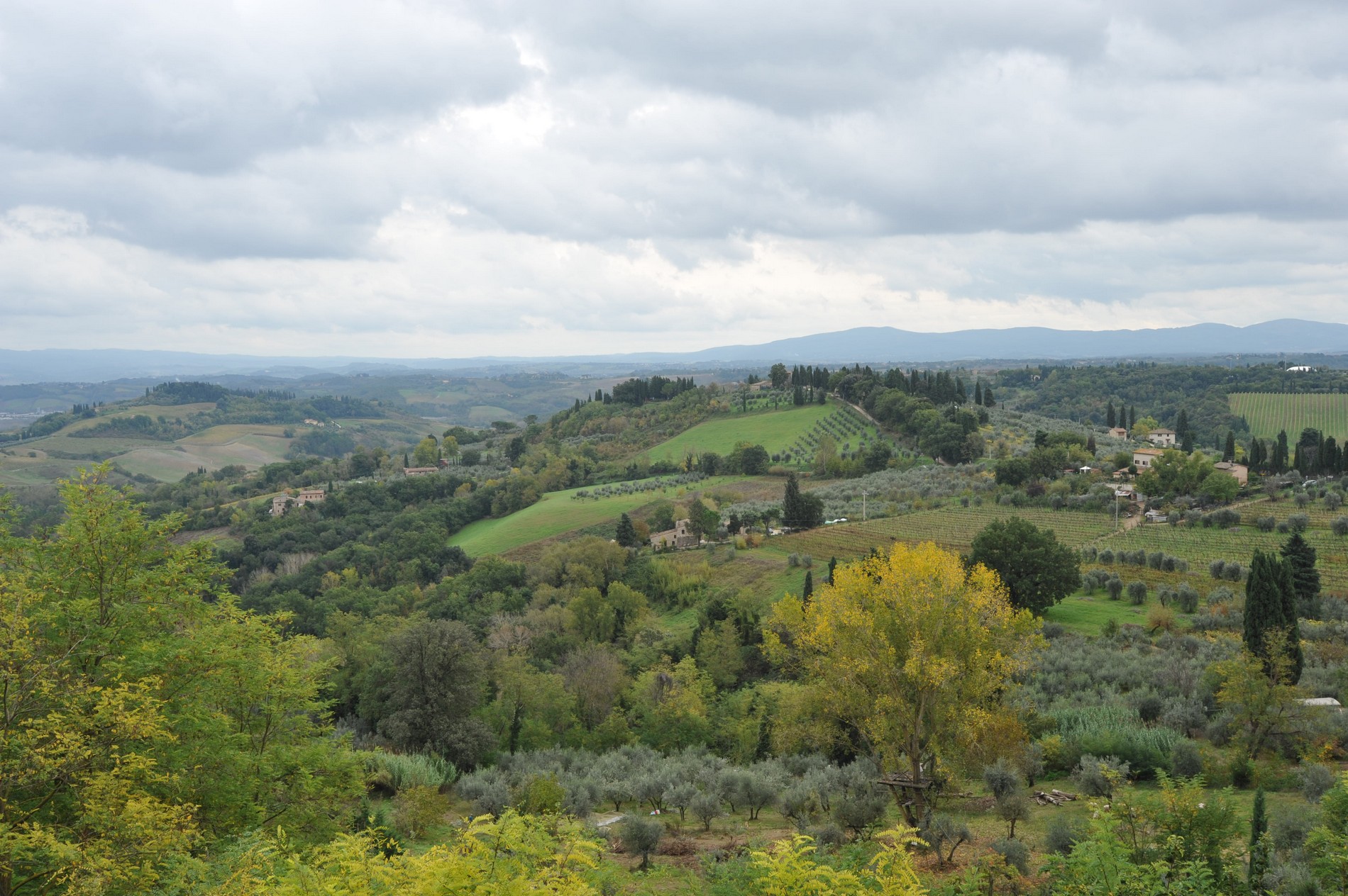 The hills of San Gimignano...