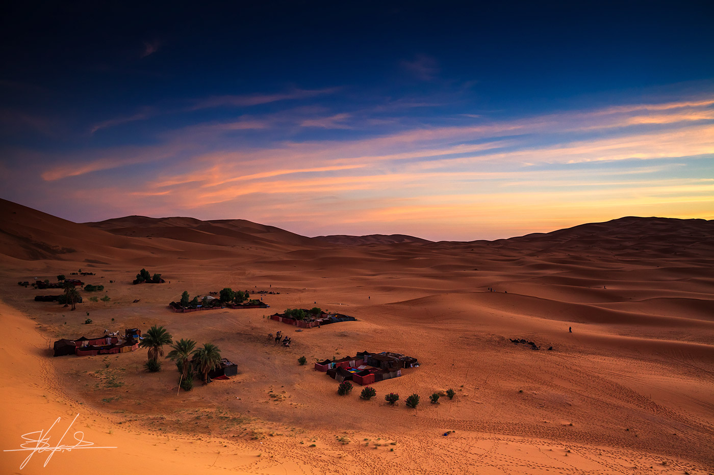 Sunrise in the Sahara Desert...