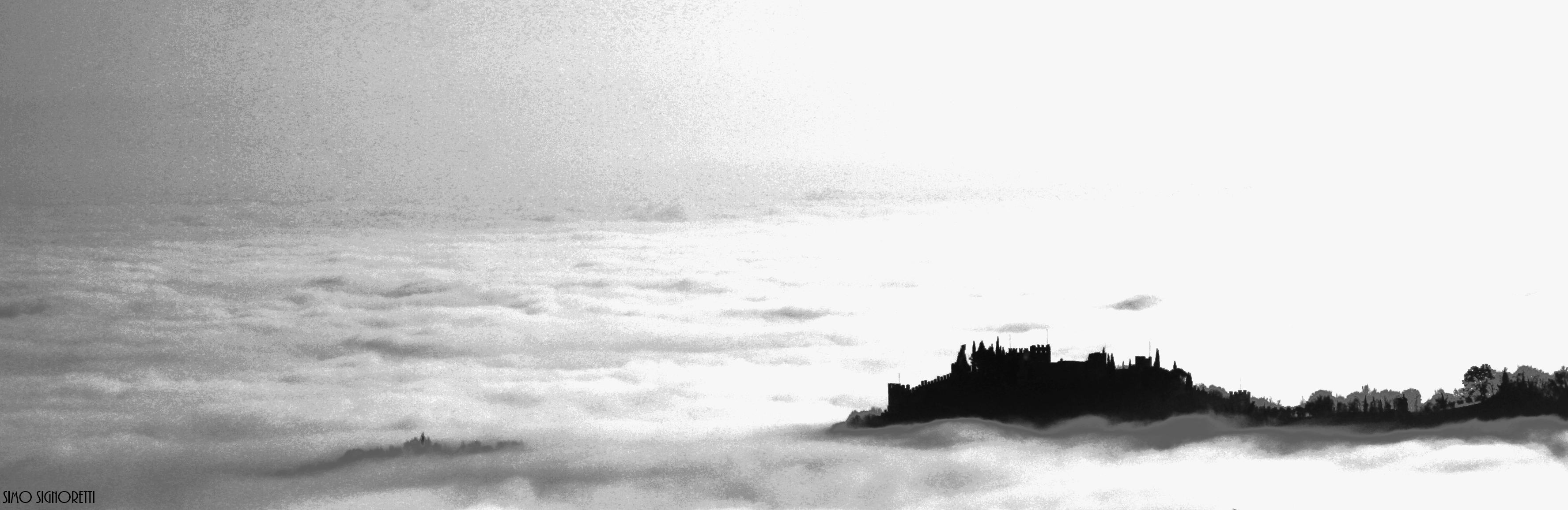 castello di marostica tra la nebbia...