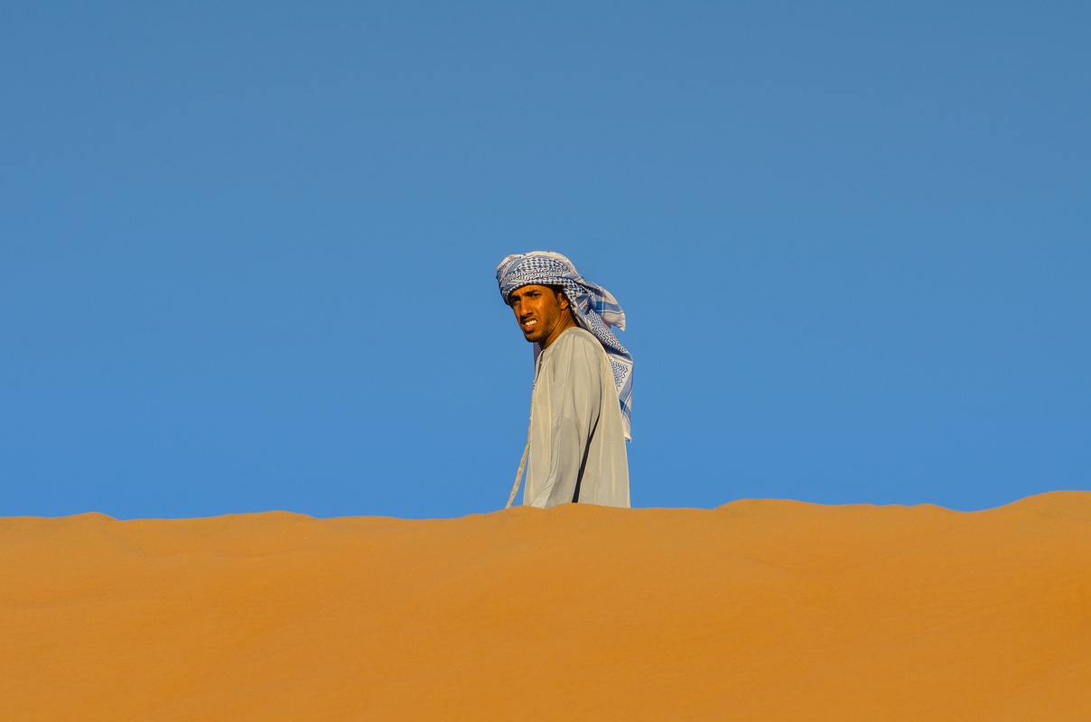 Omani in Wahiba dune...