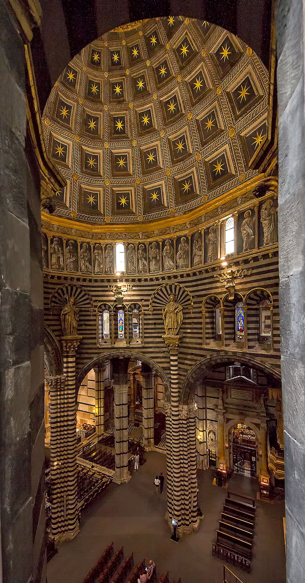 Siena, immane bellezza, i sottotetti del Duomo...