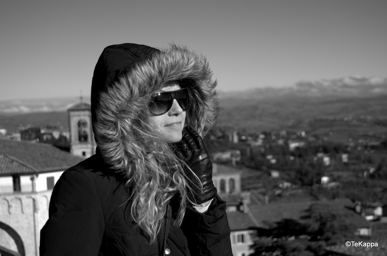 Woman in blackandwhite...