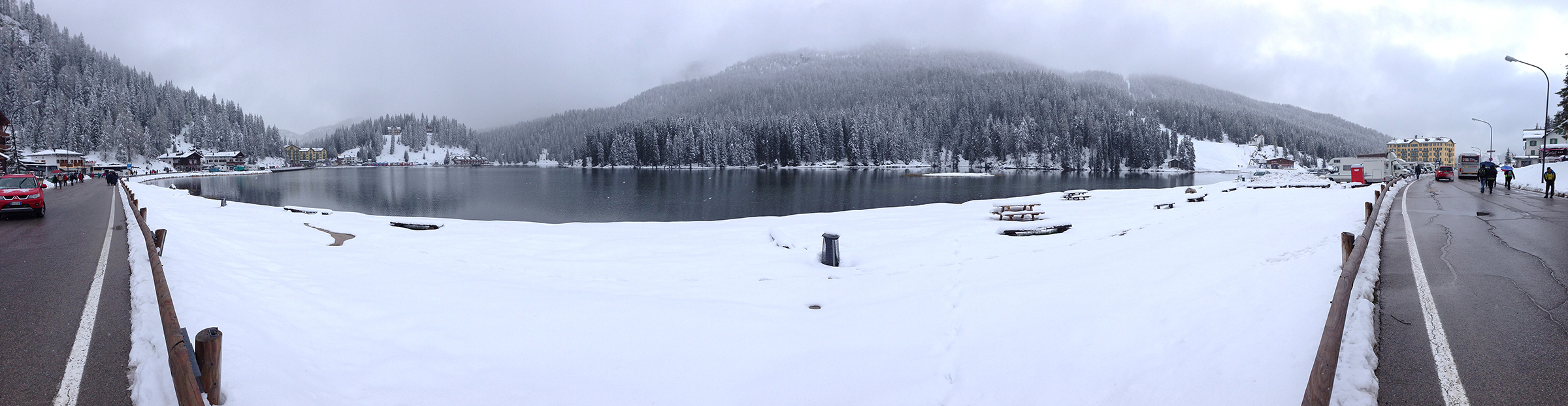 Overview Lake Misurina...