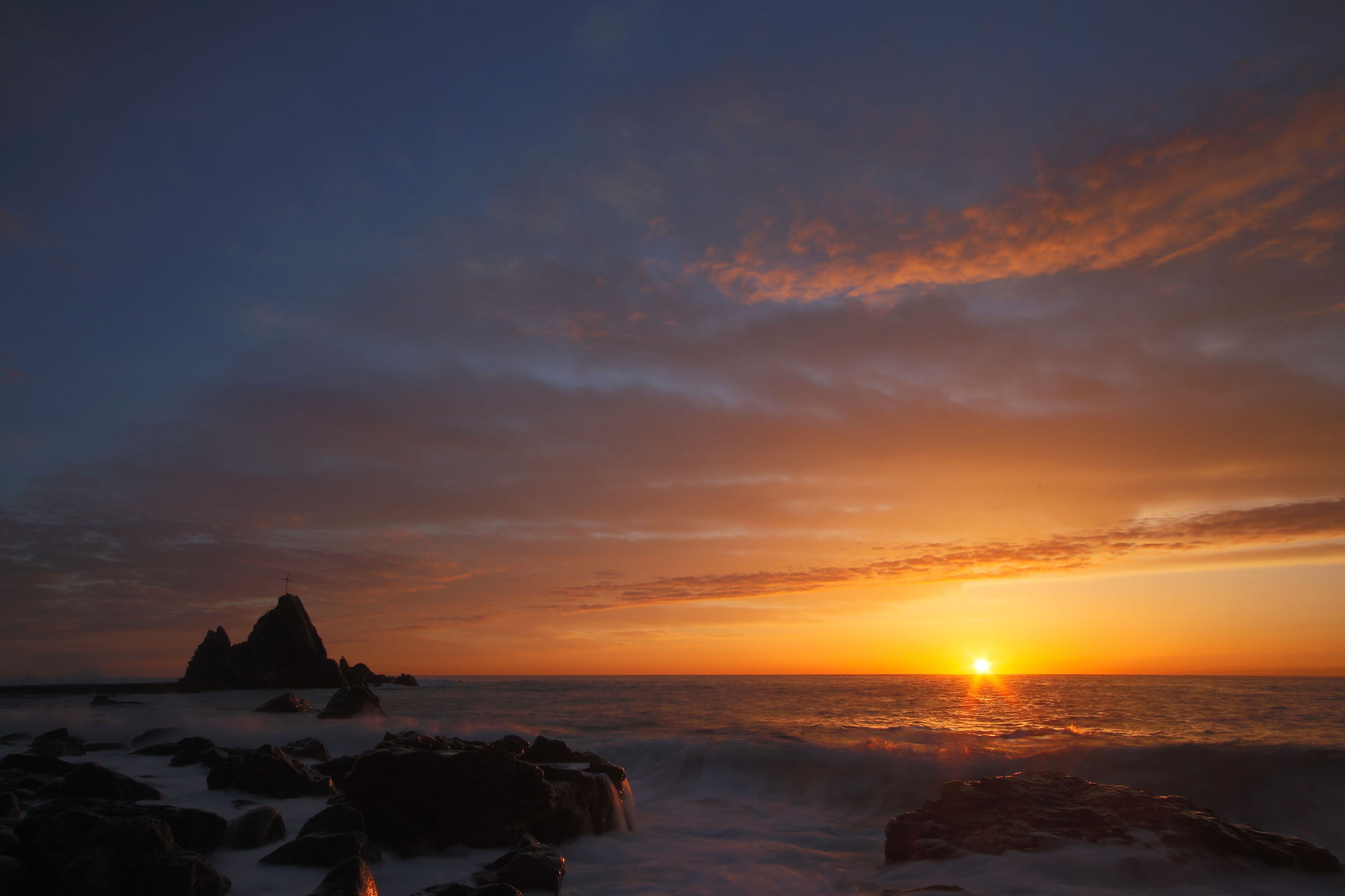 Sunset at Riva Trigoso...