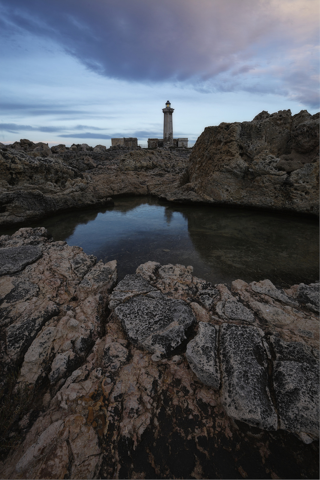 The dawn of the lighthouse plemmirio...