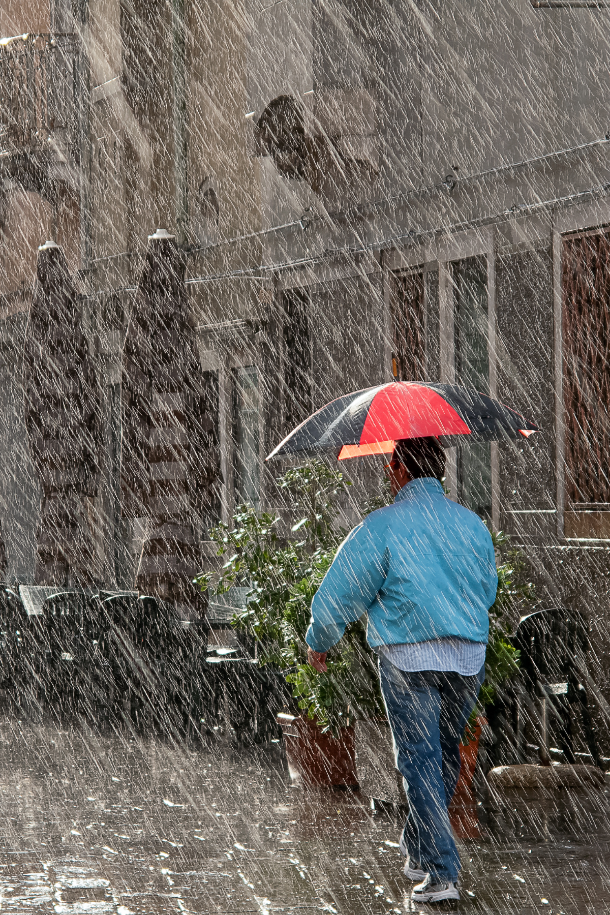 walking in the rain...