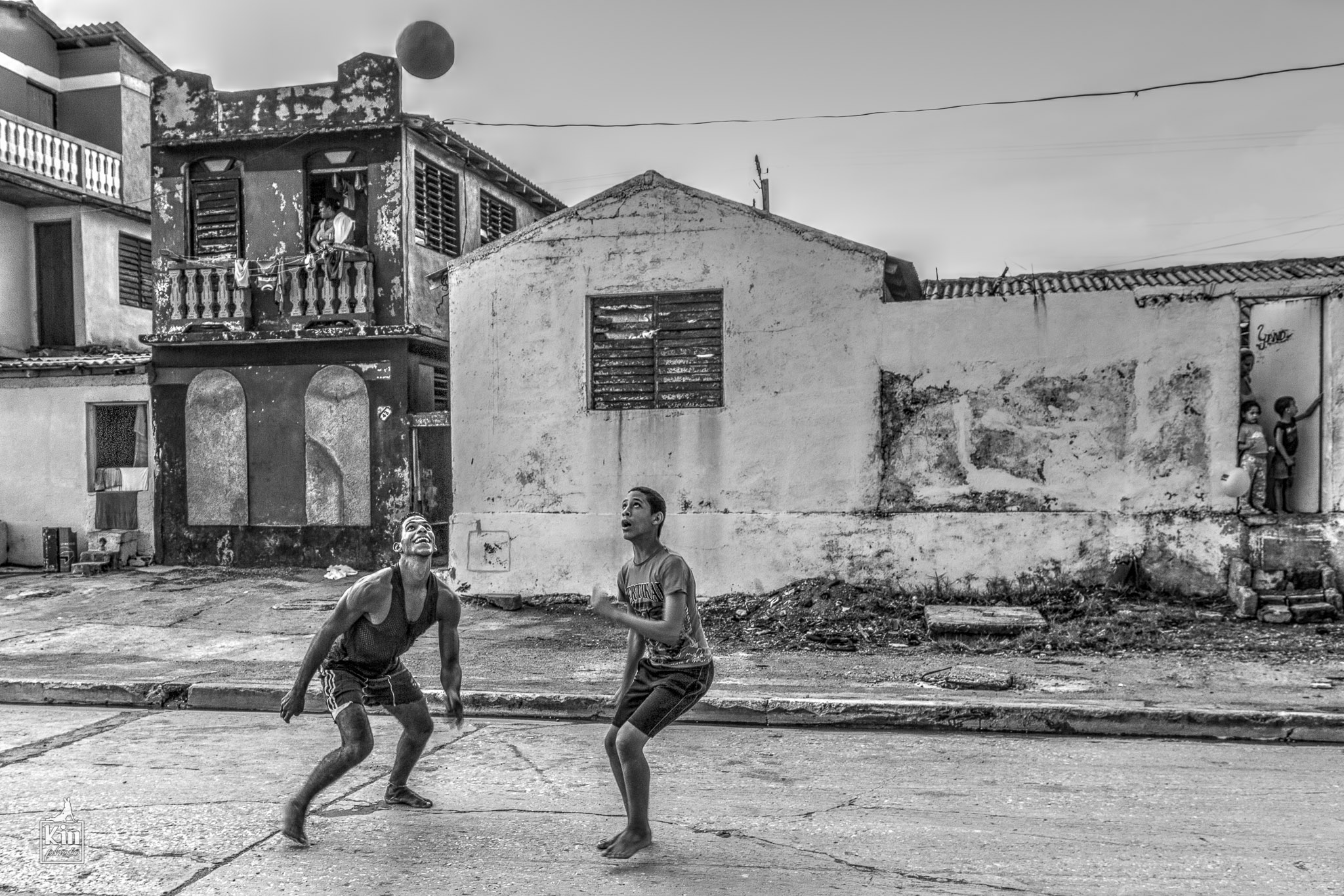 Calciatori di strada a Baracoa...
