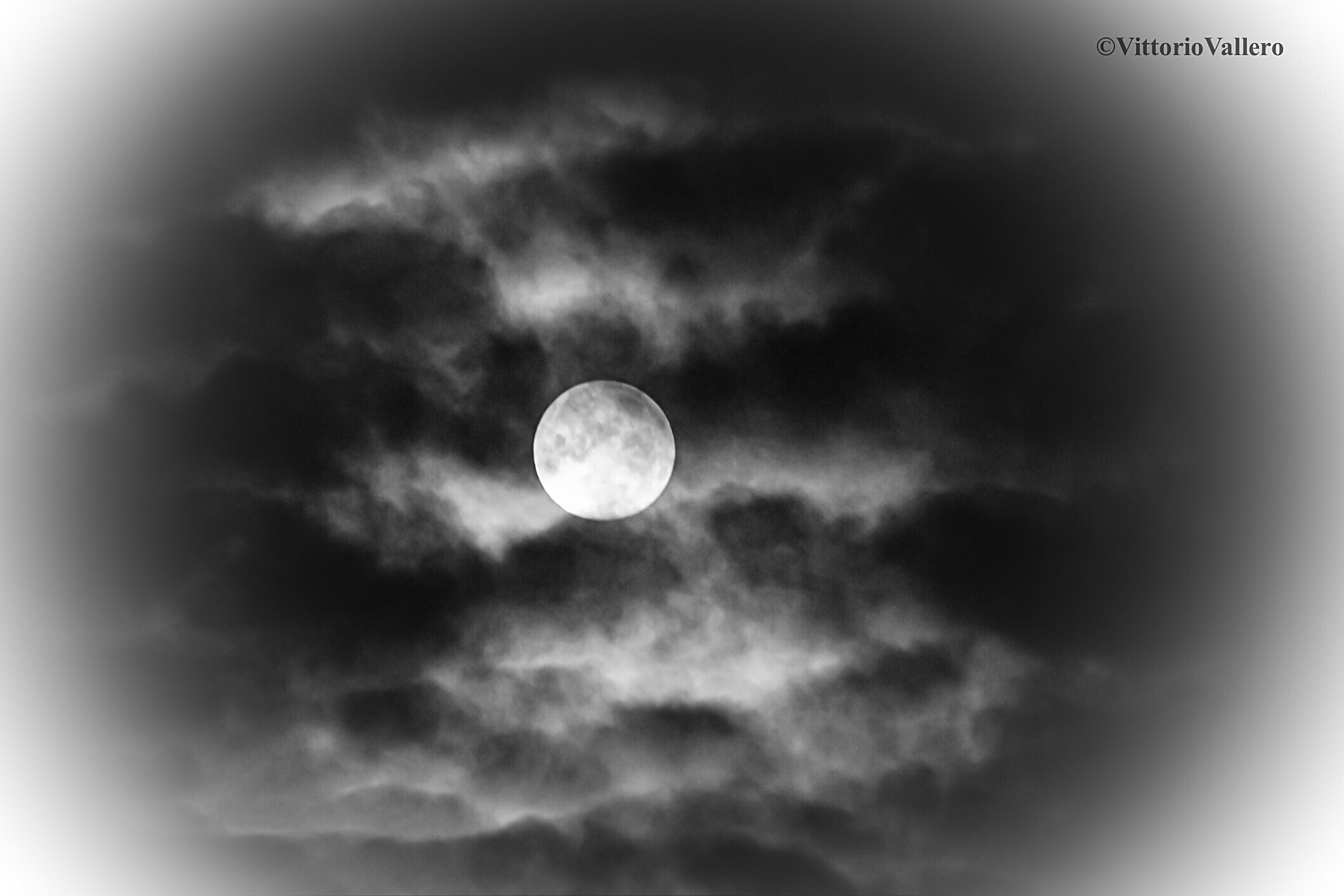 Full Moon in the clouds ......