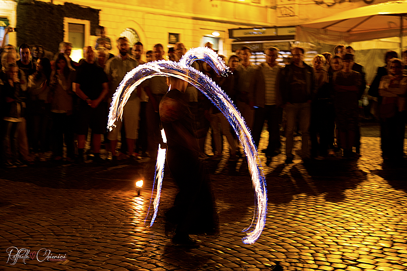 playing with fire in Trastevere...