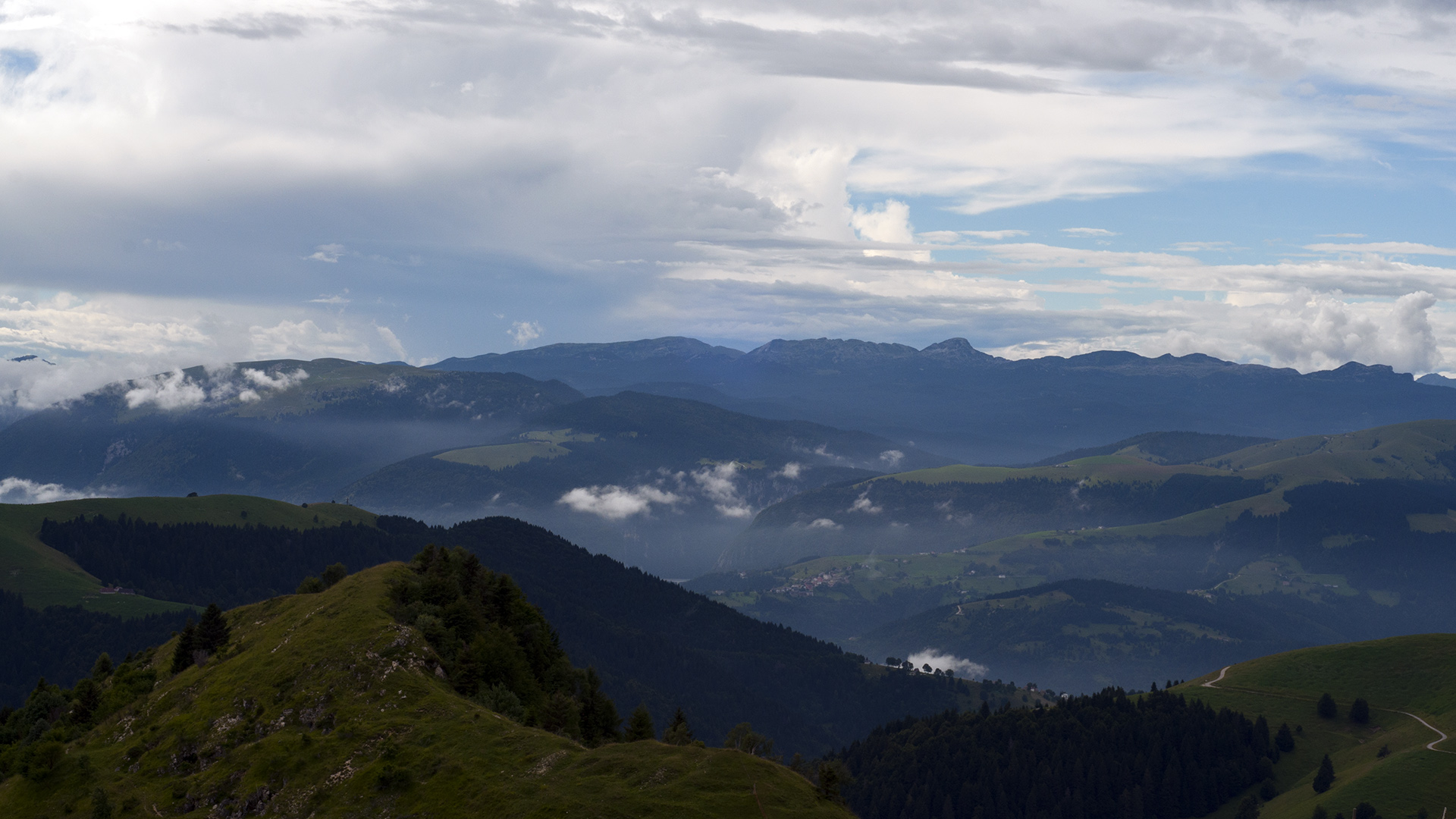 From Monte Grappa in the late afternoon...