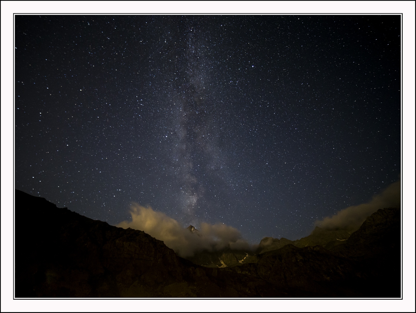 The sky above the Face...