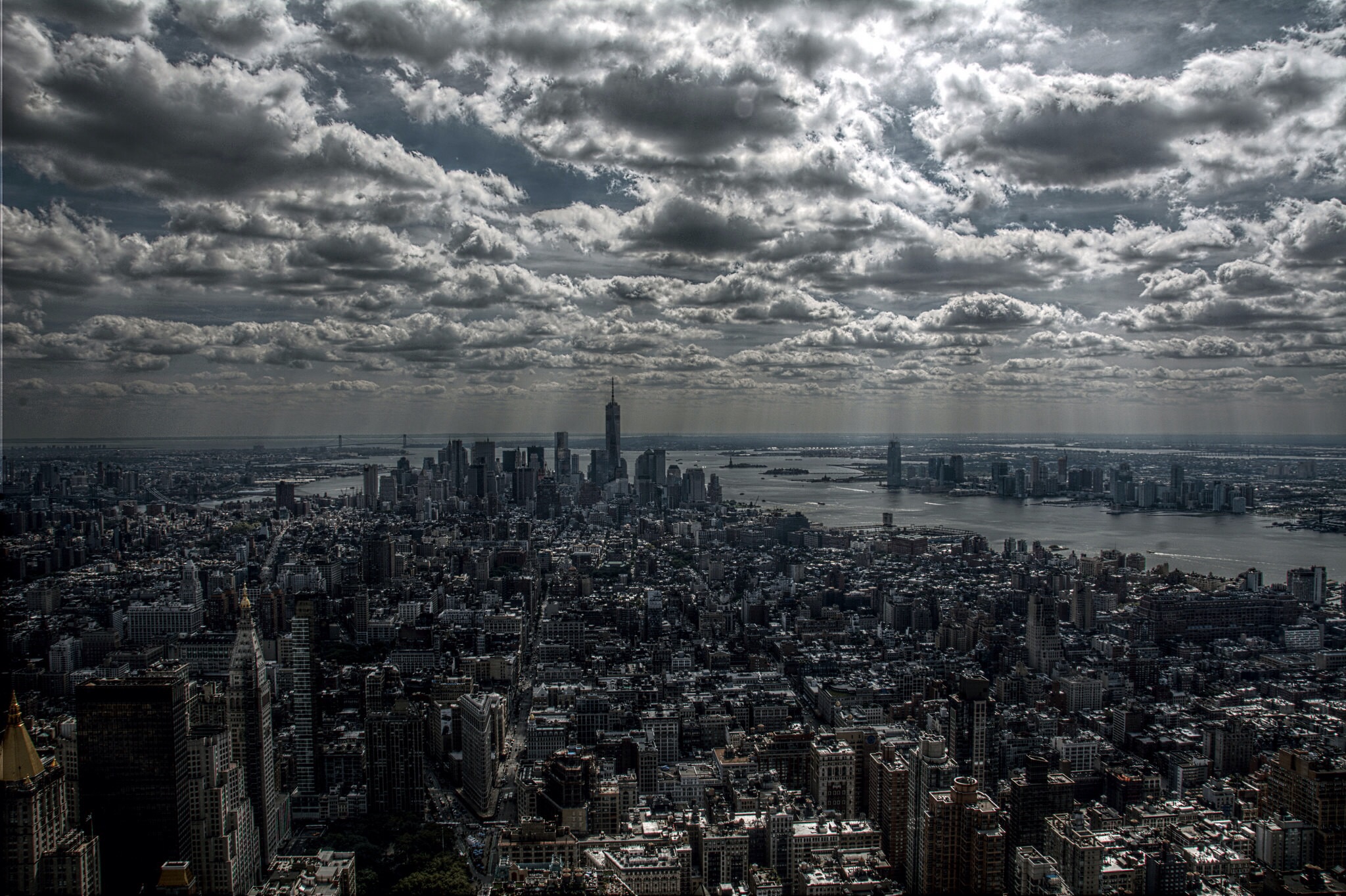 Skyline di Manhattan dall'Empire State Building...