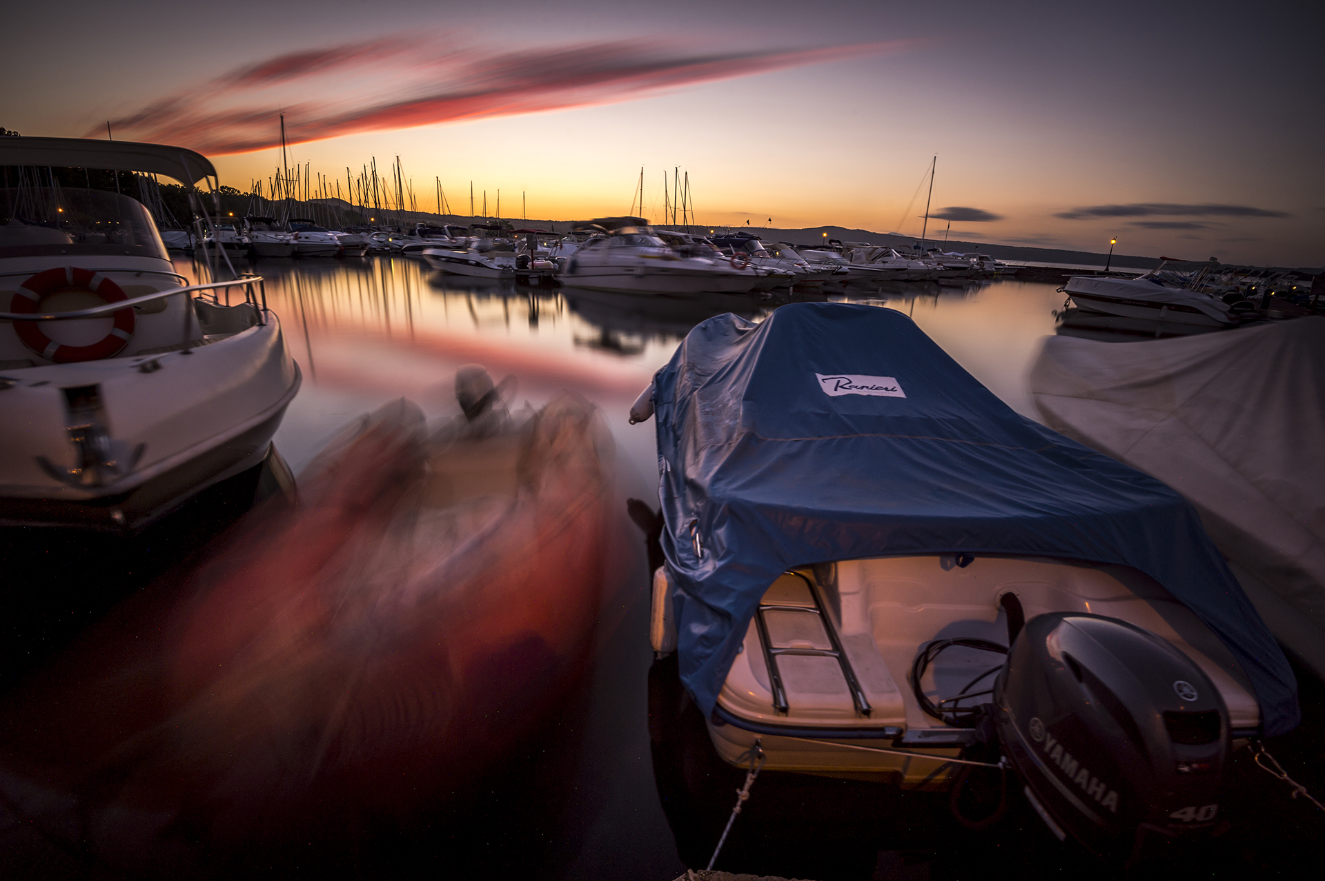 sunset boat...